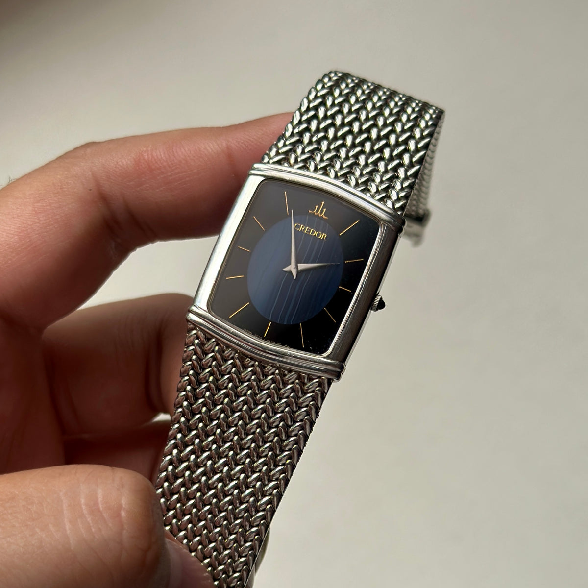 1984 Seiko Credor Blue Agate Dial 2F70-5380