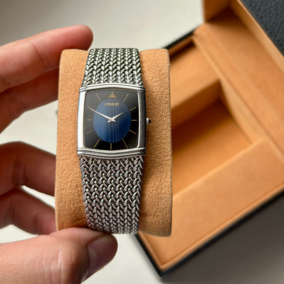 1984 Seiko Credor Blue Agate Dial 2F70-5380