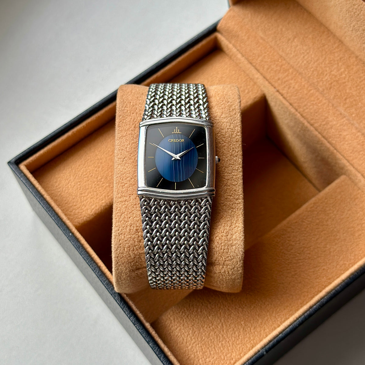 1984 Seiko Credor Blue Agate Dial 2F70-5380