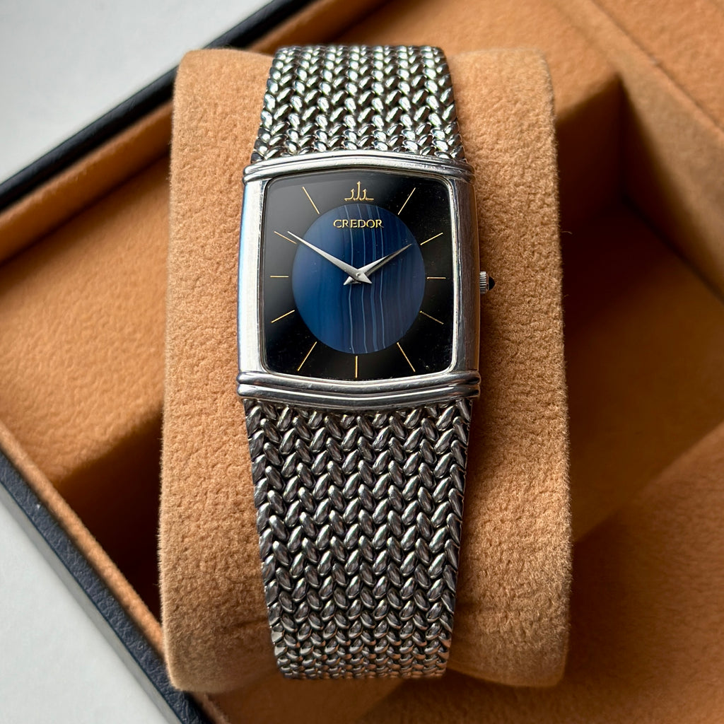 1984 Seiko Credor Blue Agate Dial 2F70-5380