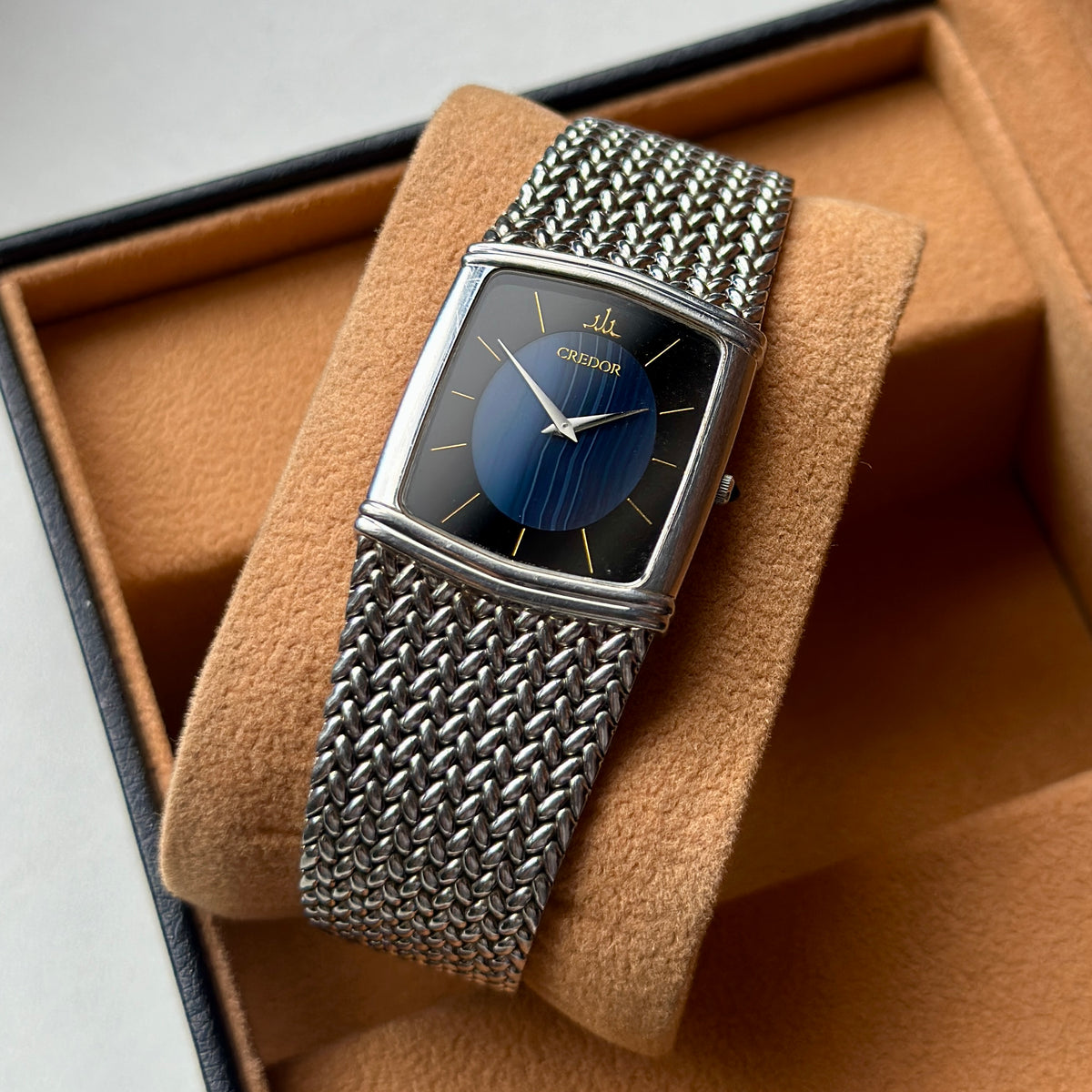 1984 Seiko Credor Blue Agate Dial 2F70-5380