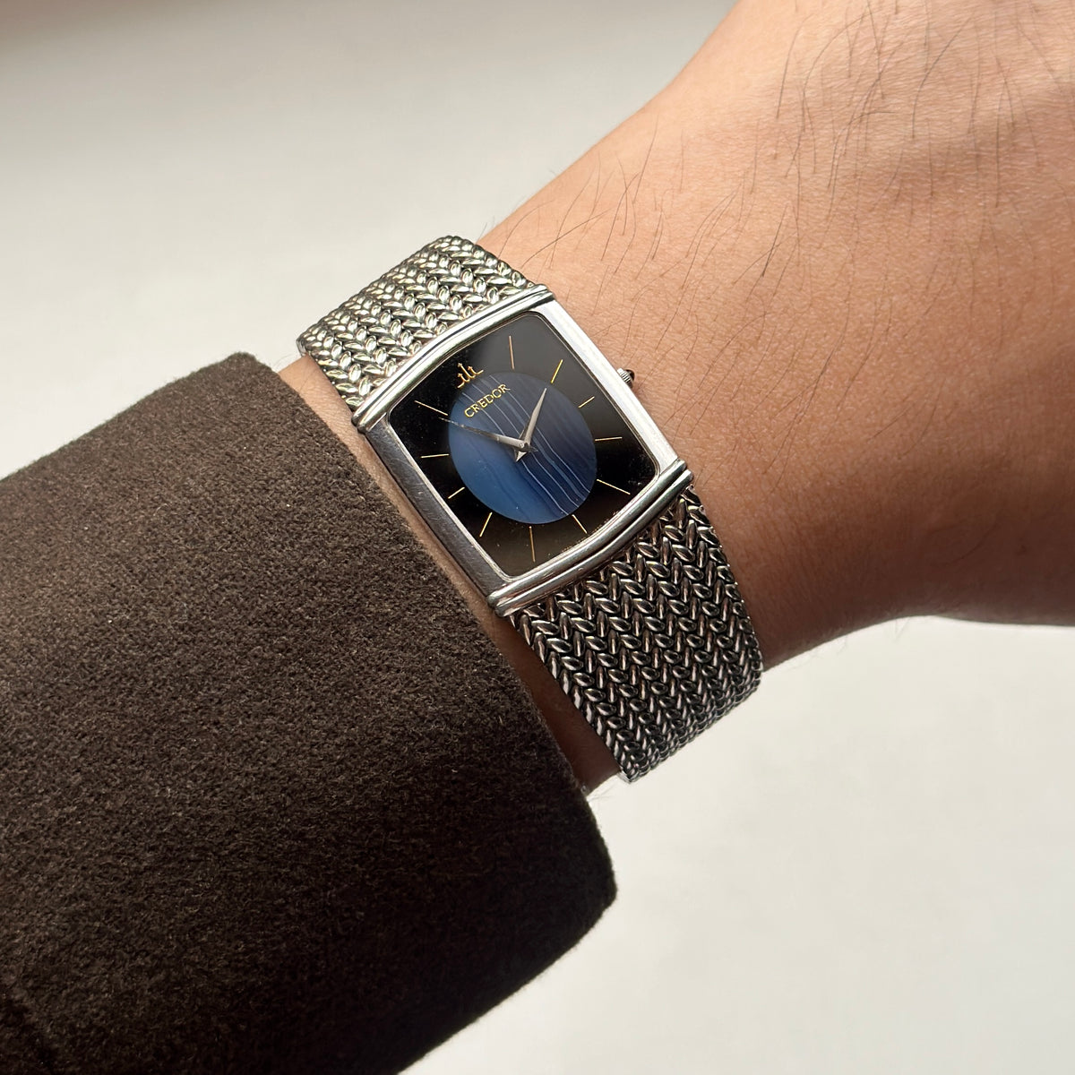 1984 Seiko Credor Blue Agate Dial 2F70-5380
