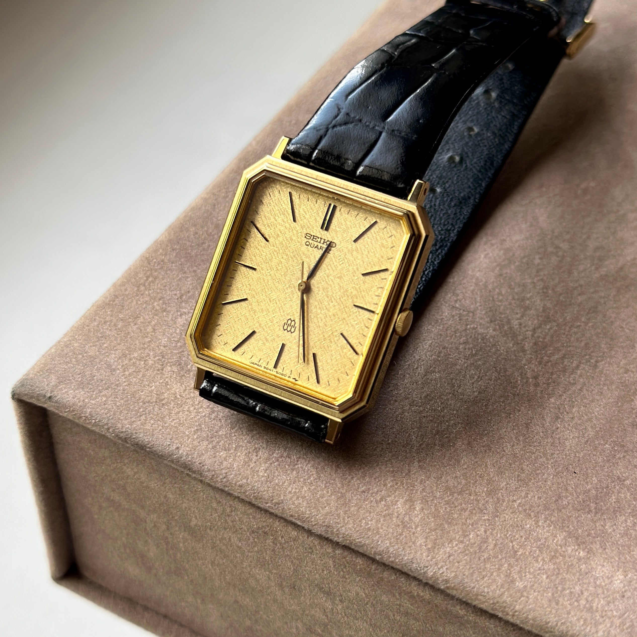 1984 Seiko Twin Quartz Gold Dial 9641-5060