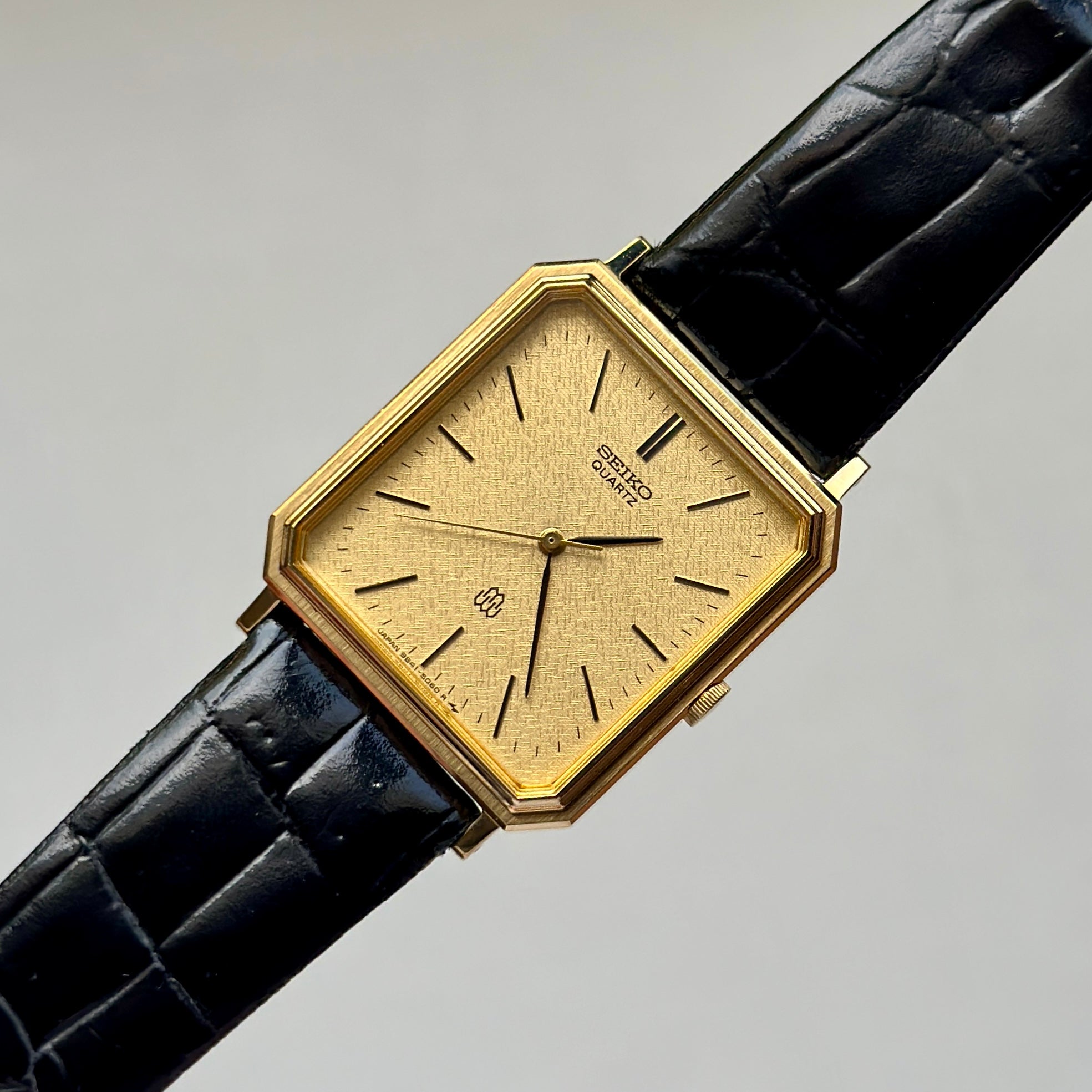 1984 Seiko Twin Quartz Gold Dial 9641-5060