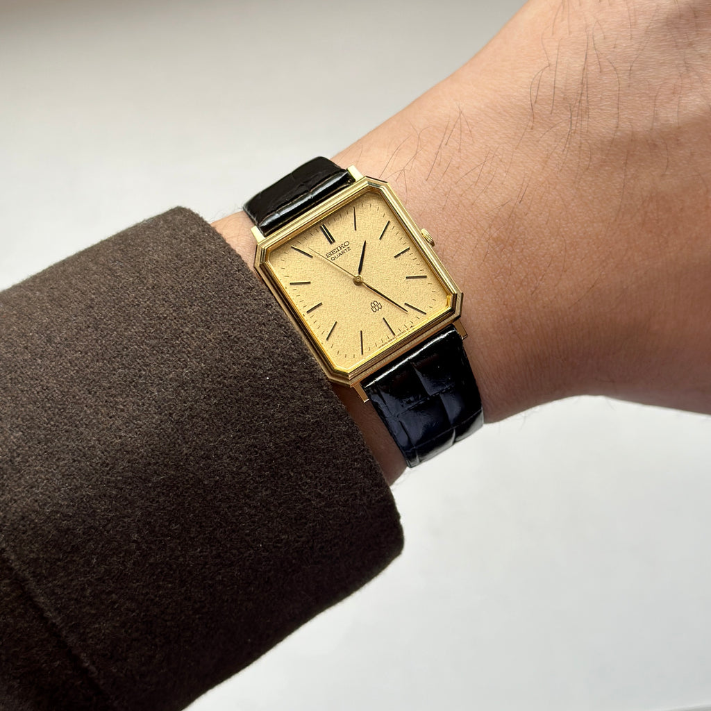 1984 Seiko Twin Quartz Gold Dial 9641-5060