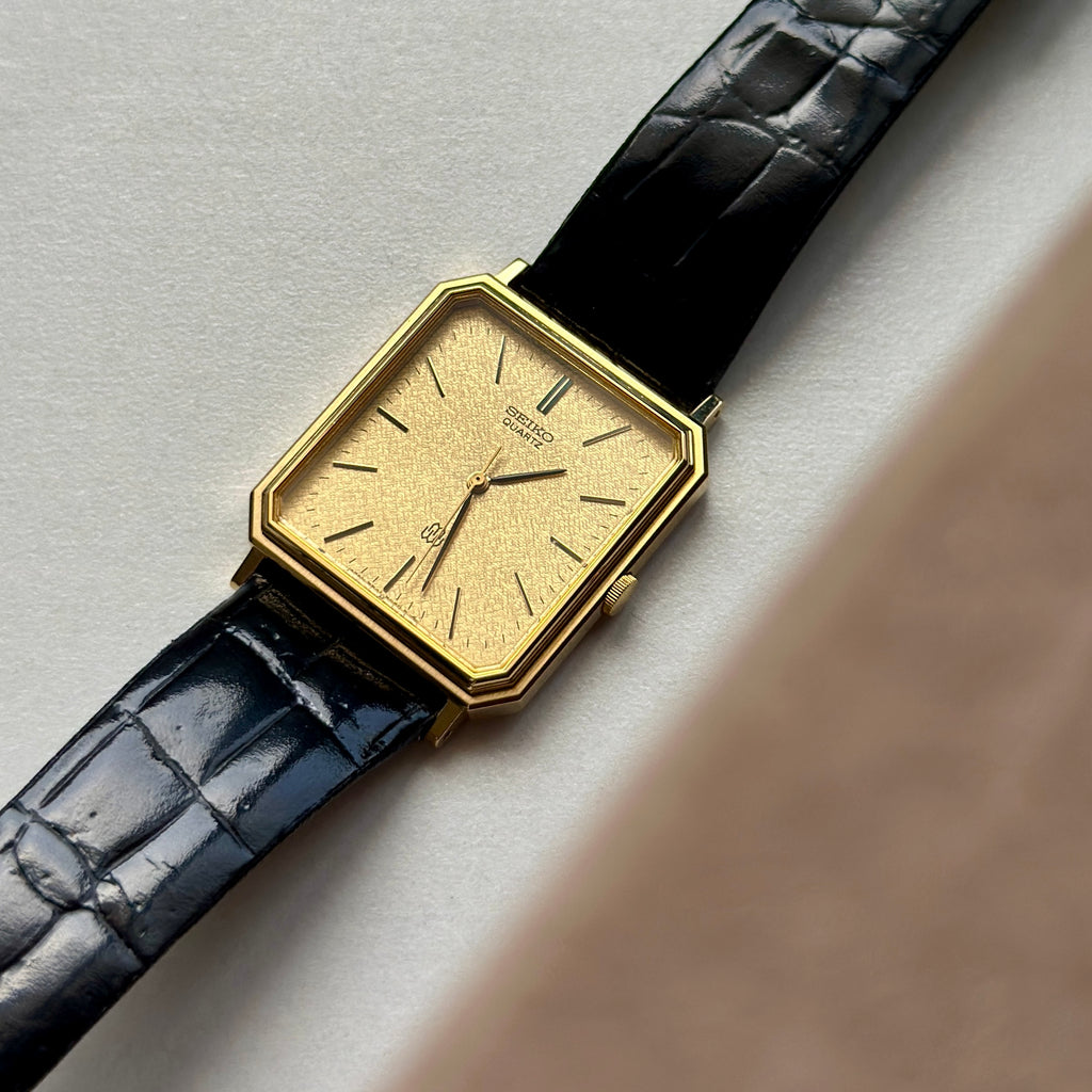 1984 Seiko Twin Quartz Gold Dial 9641-5060