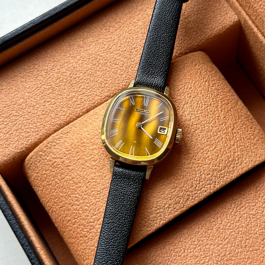 1973 Rare Ladies Seiko Tiger Eye 2415-7001