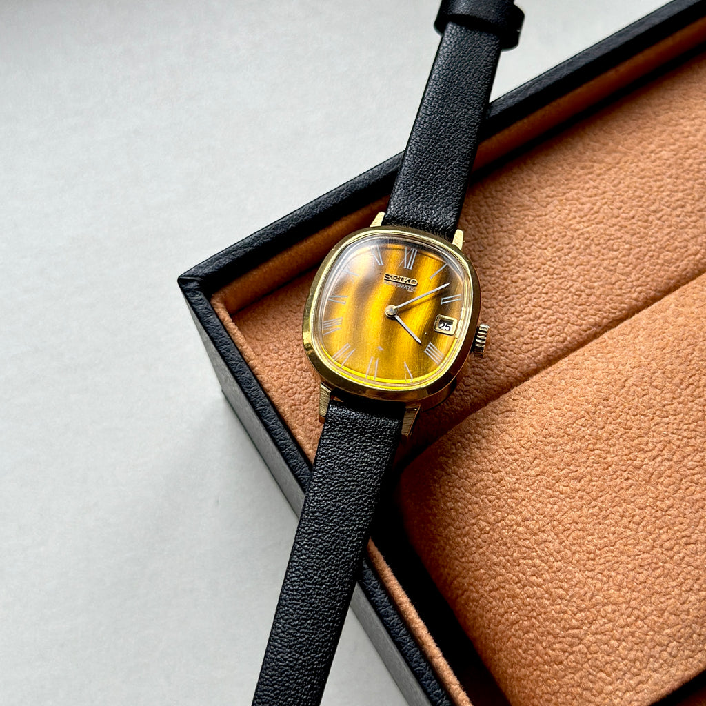 1973 Rare Ladies Seiko Tiger Eye 2415-7001