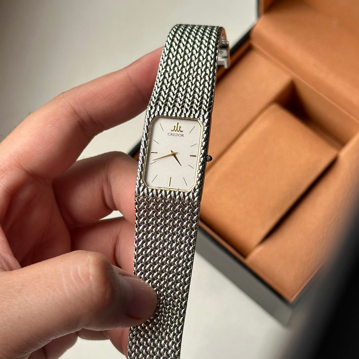 1981 Seiko Credor White Dial 2F70-5330