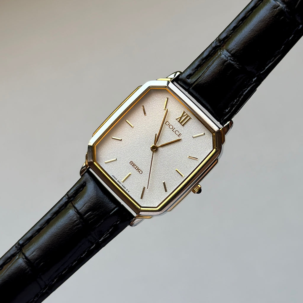 1995 Seiko Dolce &amp; Exceline Tank Pair w/ Box Papers