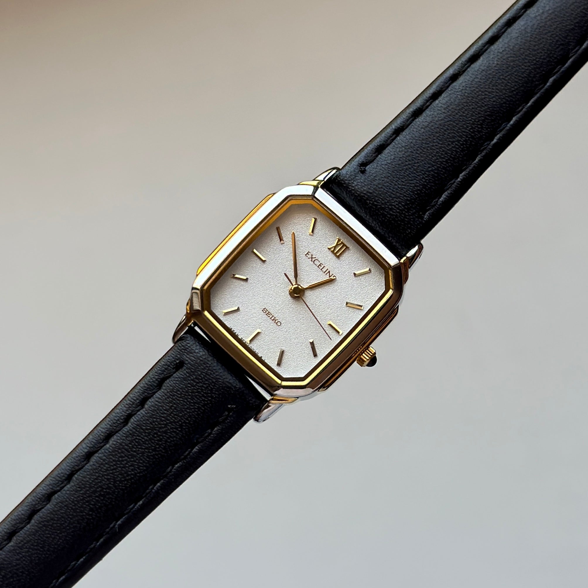 1995 Seiko Dolce &amp; Exceline Tank Pair w/ Box Papers