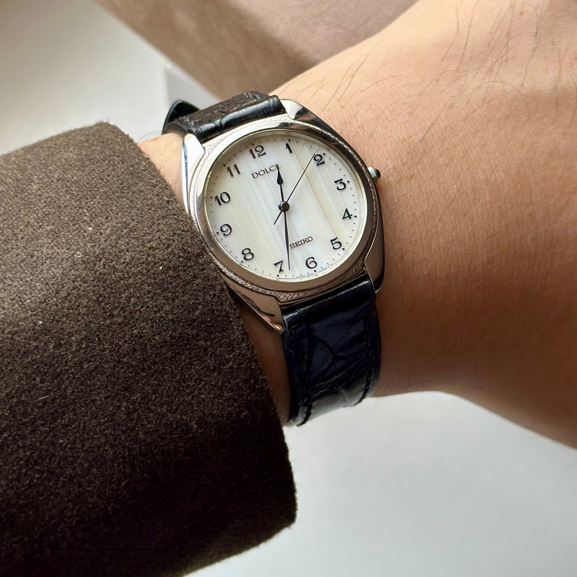 1992 Seiko Dolce Stone Dial 5E31-6D70