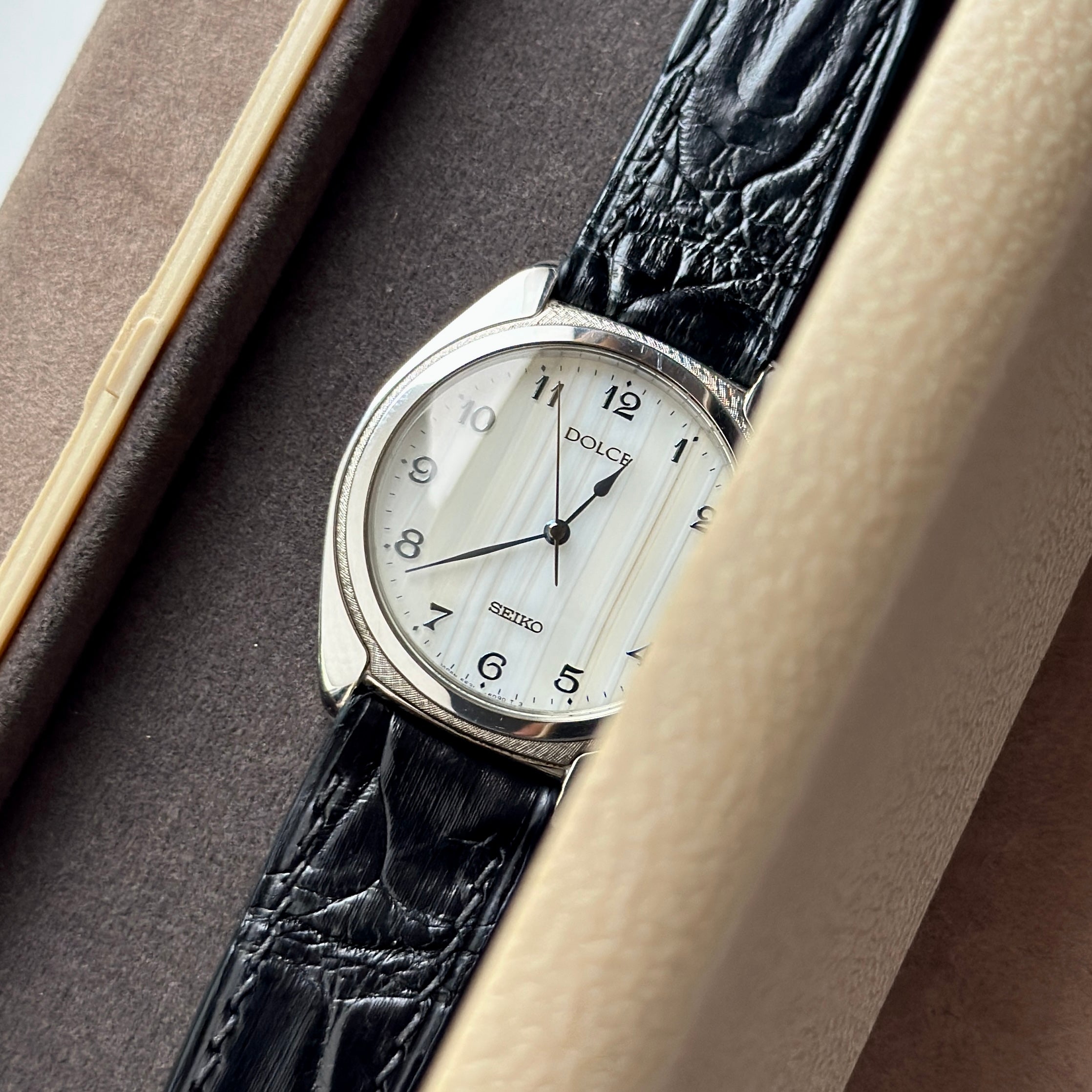 1992 Seiko Dolce Stone Dial 5E31-6D70