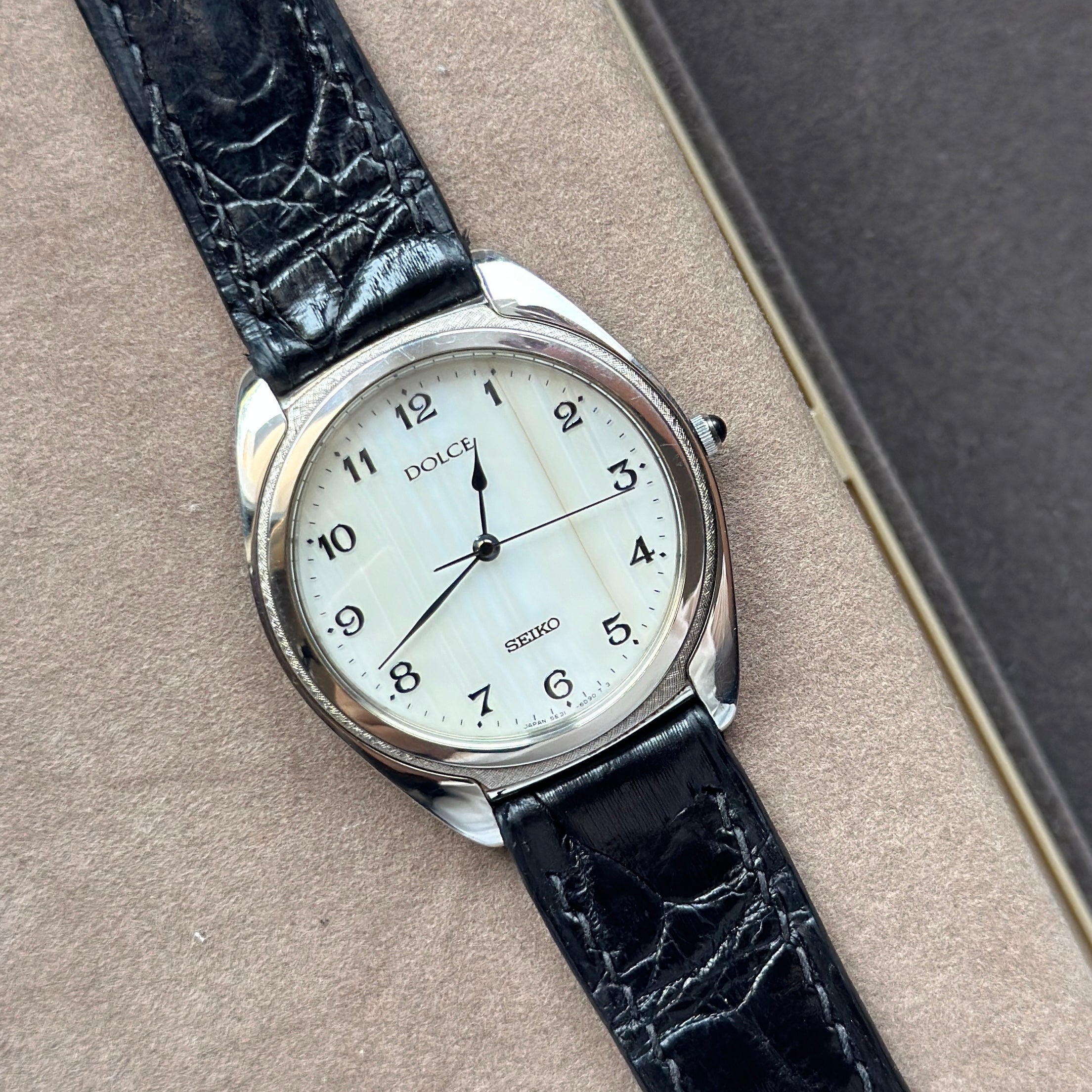 1992 Seiko Dolce Stone Dial 5E31-6D70