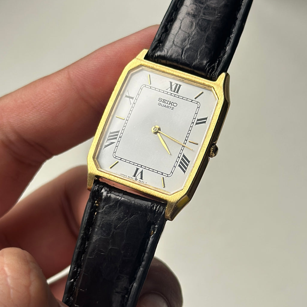 1996 Seiko Tank Roman Dial 5P30-5D30