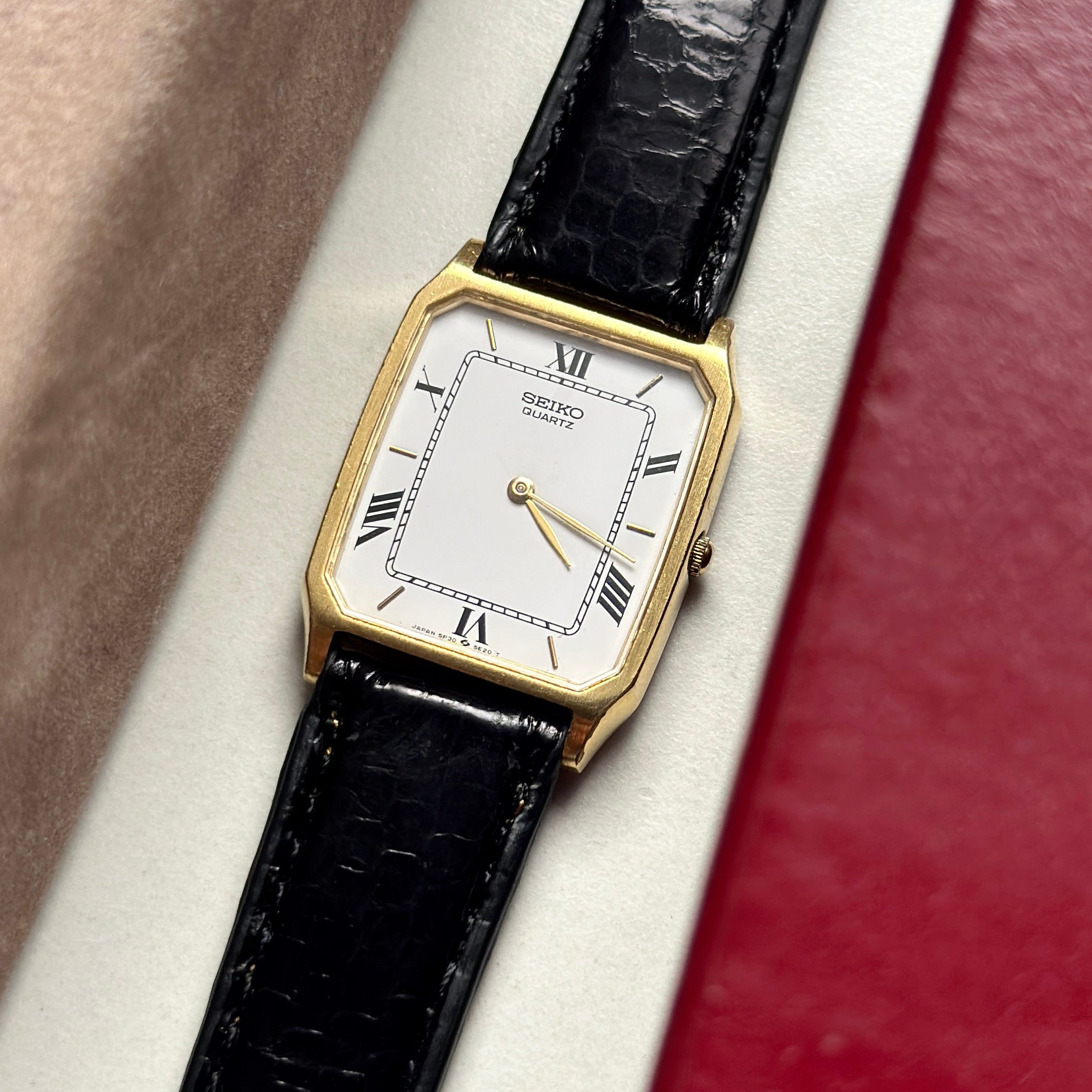 1996 Seiko Tank Roman Dial 5P30-5D30