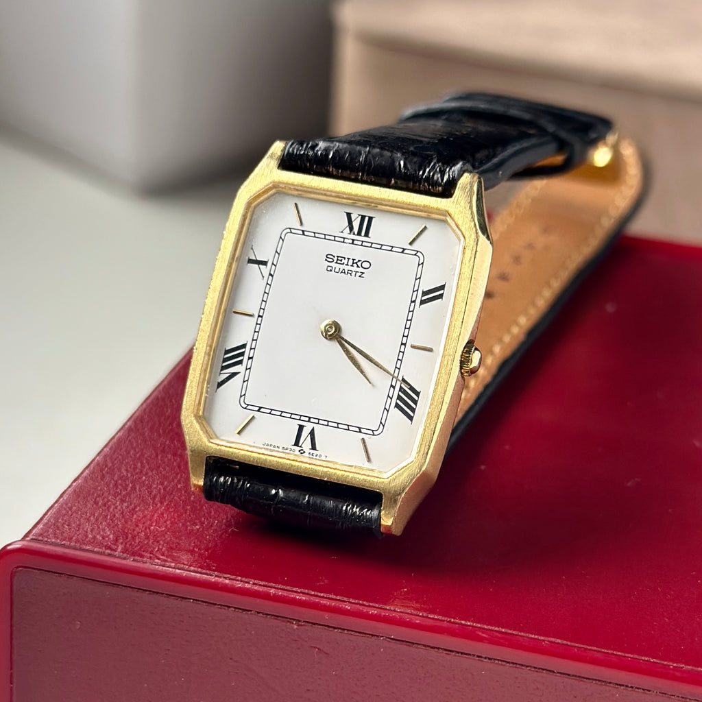 1996 Seiko Tank Roman Dial 5P30-5D30