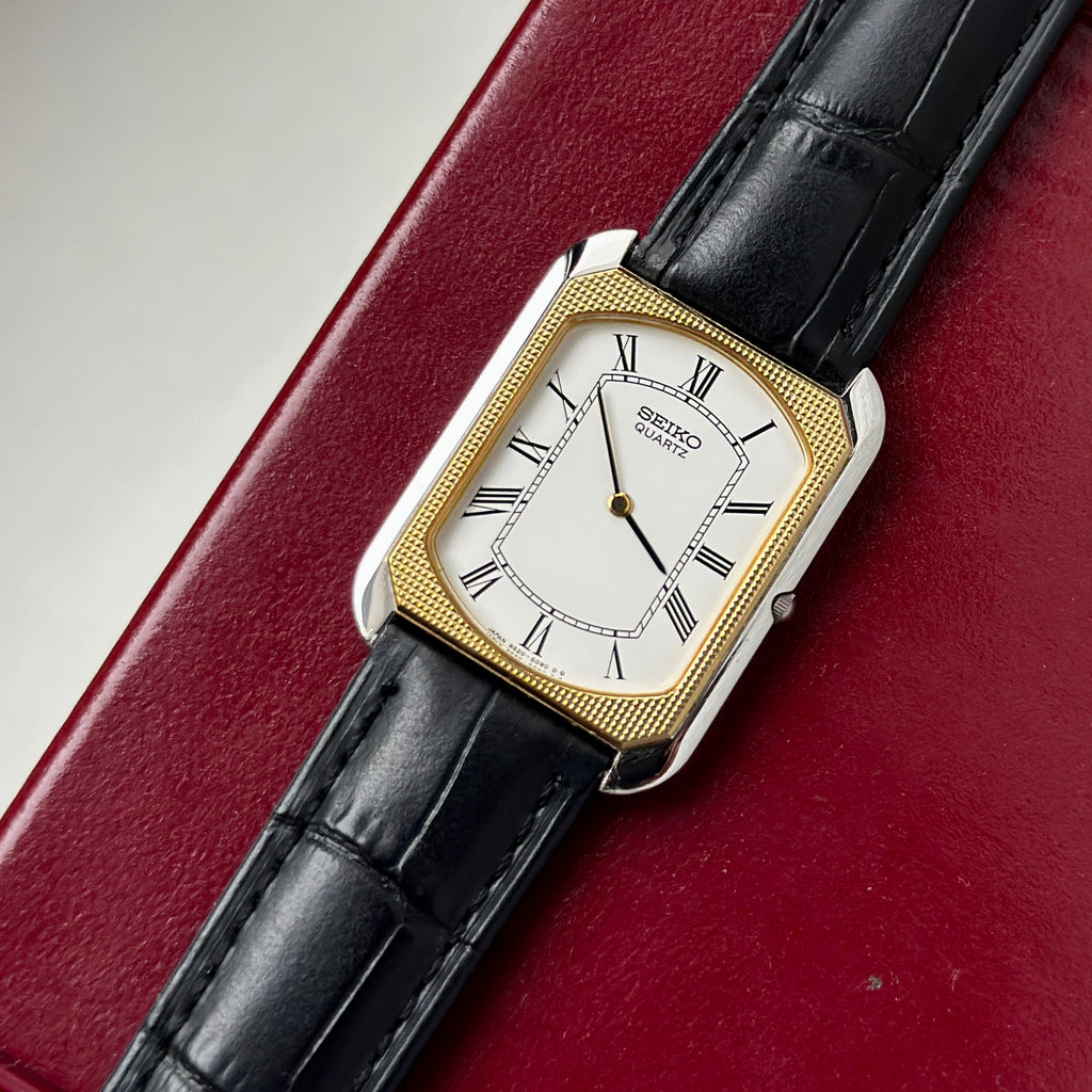 1982 Seiko Tank Gold Mosaic Bezel (Swiss ACM)