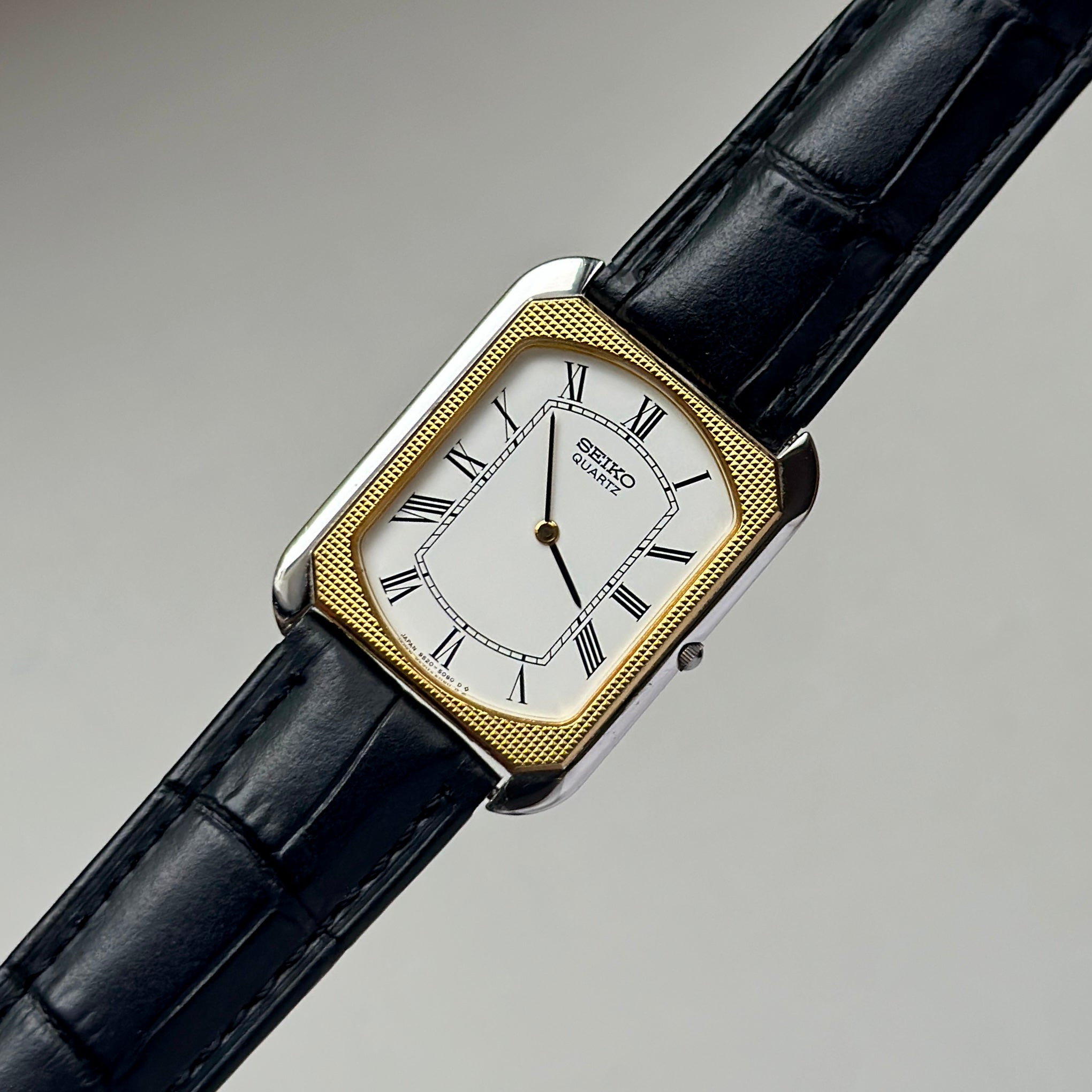 1982 Seiko Tank Gold Mosaic Bezel (Swiss ACM)