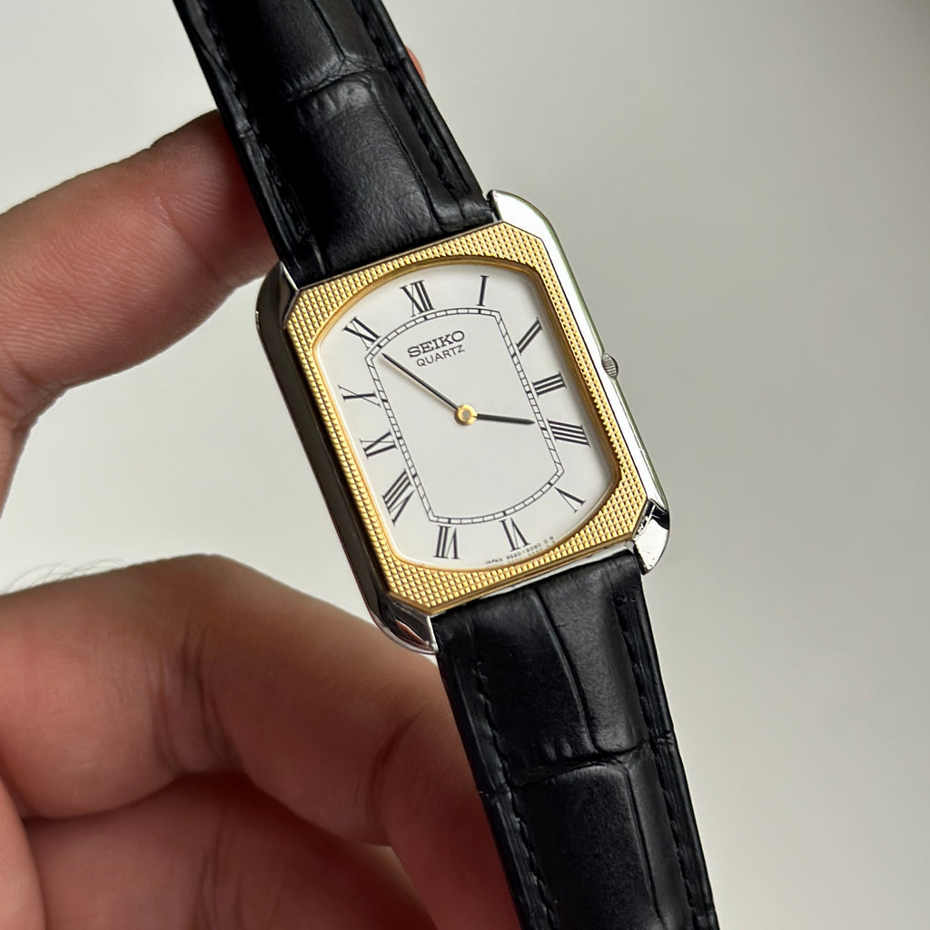 1982 Seiko Tank Gold Mosaic Bezel (Swiss ACM)
