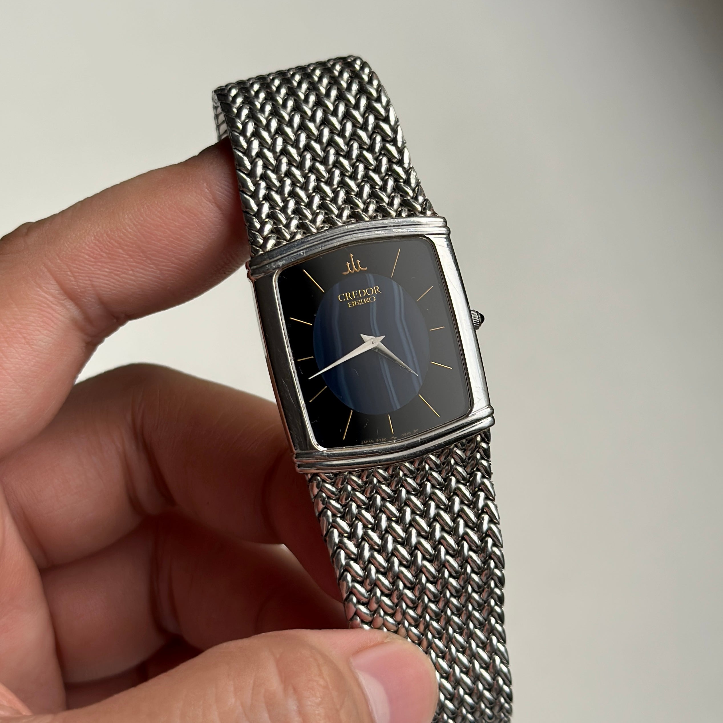1994 Seiko Credor 6730-5330 Blue Agate Dial