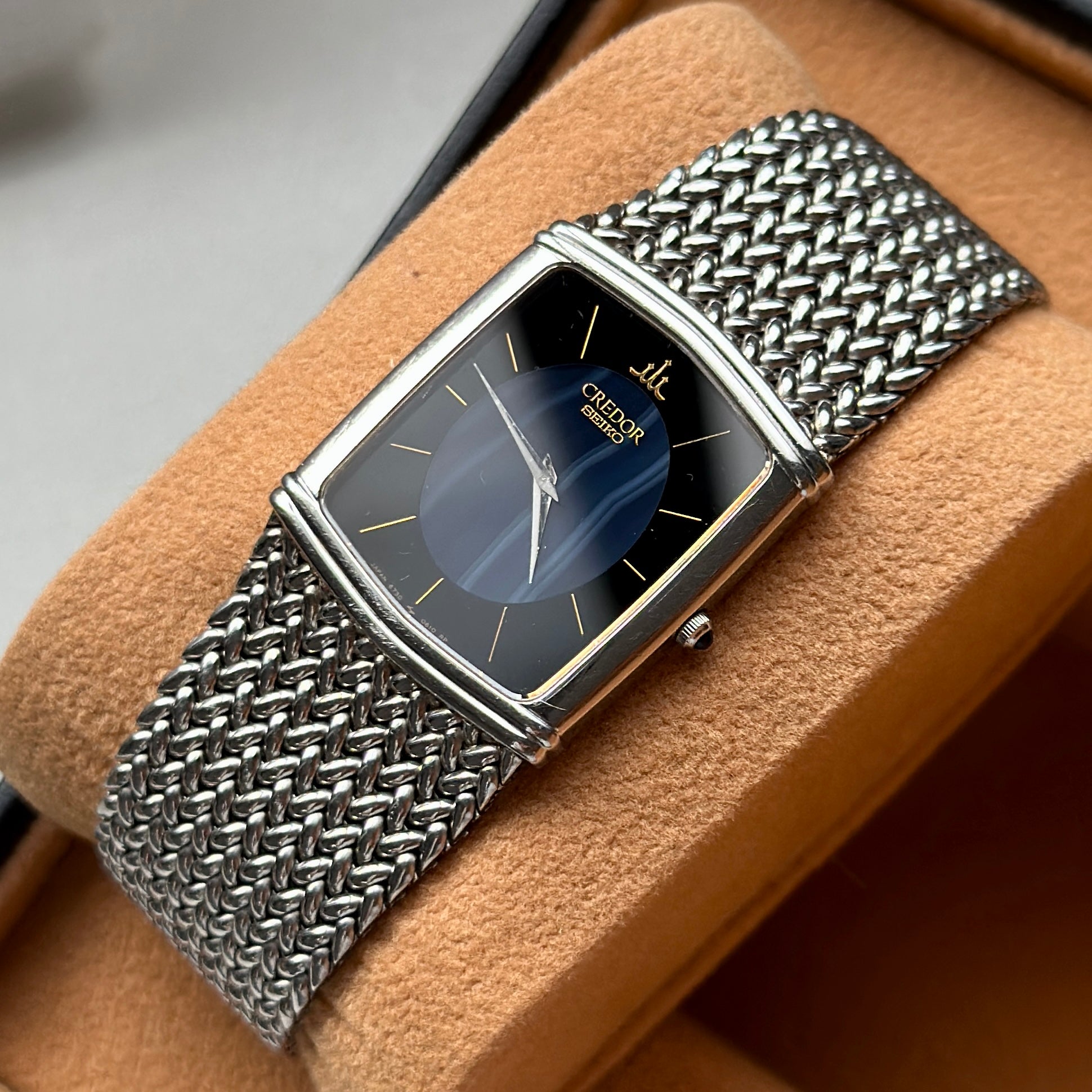 1994 Seiko Credor 6730-5330 Blue Agate Dial