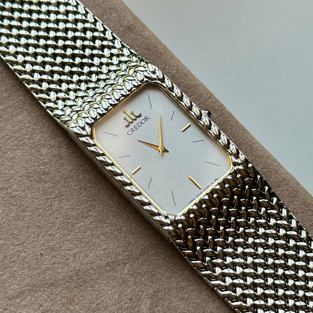 1987 Seiko Credor 2F70-5330 White Dial