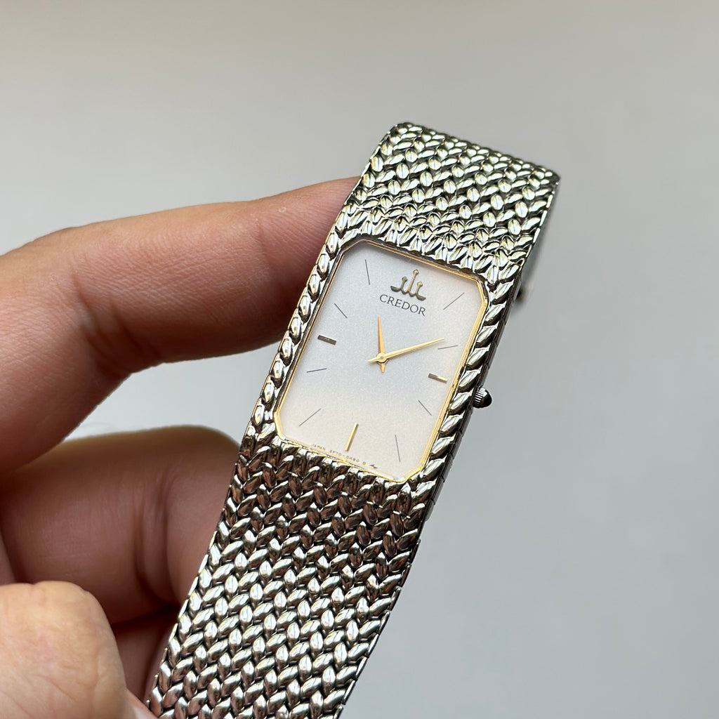 1987 Seiko Credor 2F70-5330 White Dial
