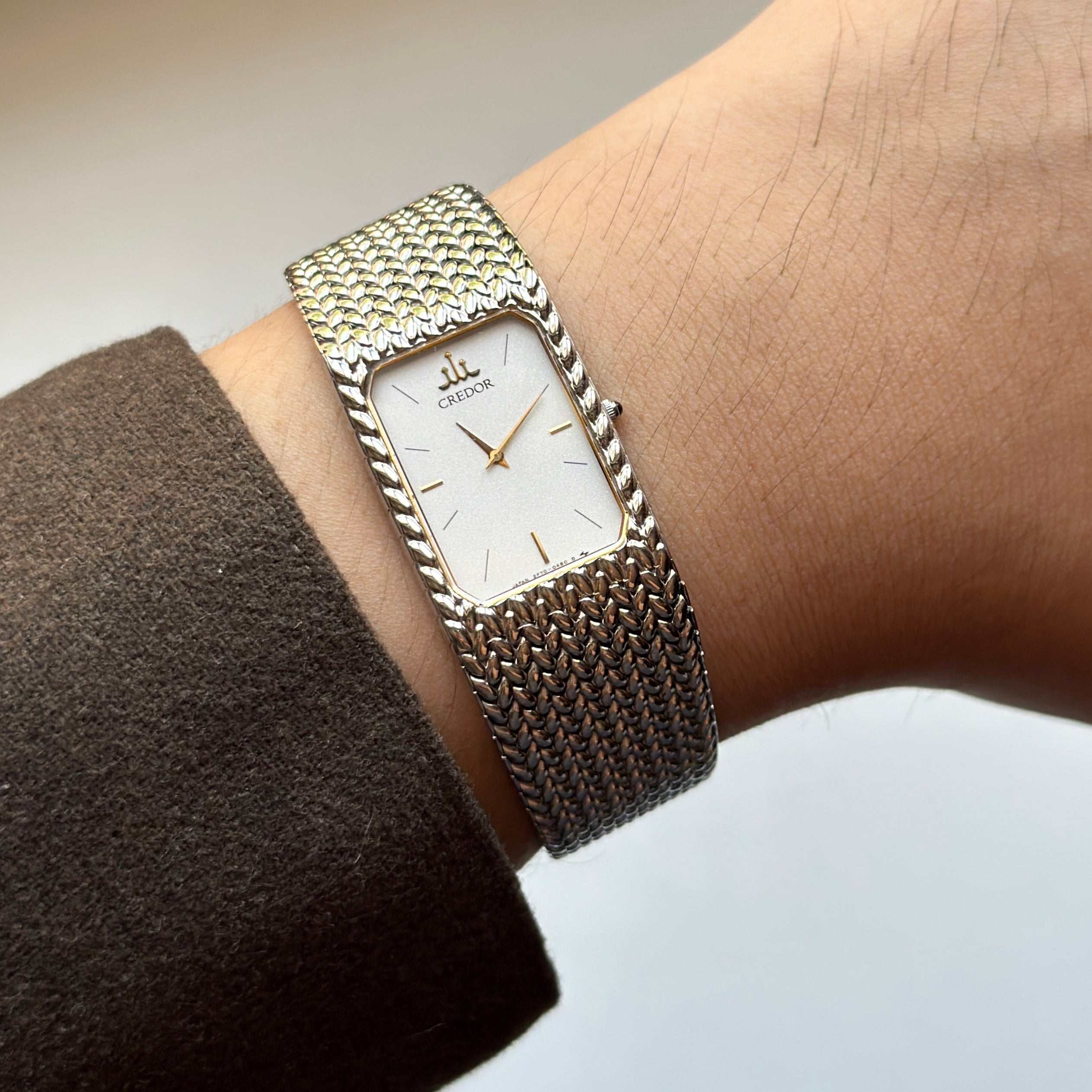 1987 Seiko Credor 2F70-5330 White Dial