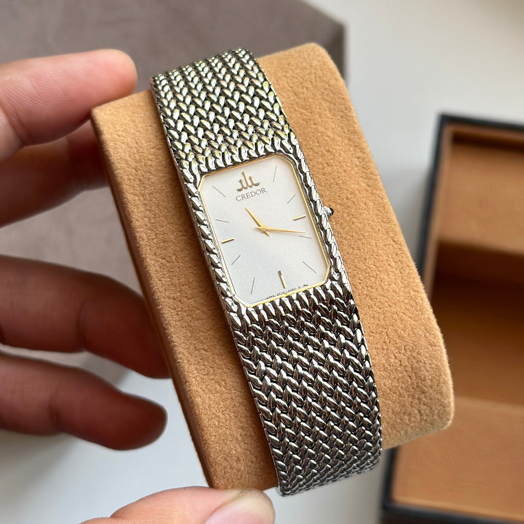 1987 Seiko Credor 2F70-5330 White Dial