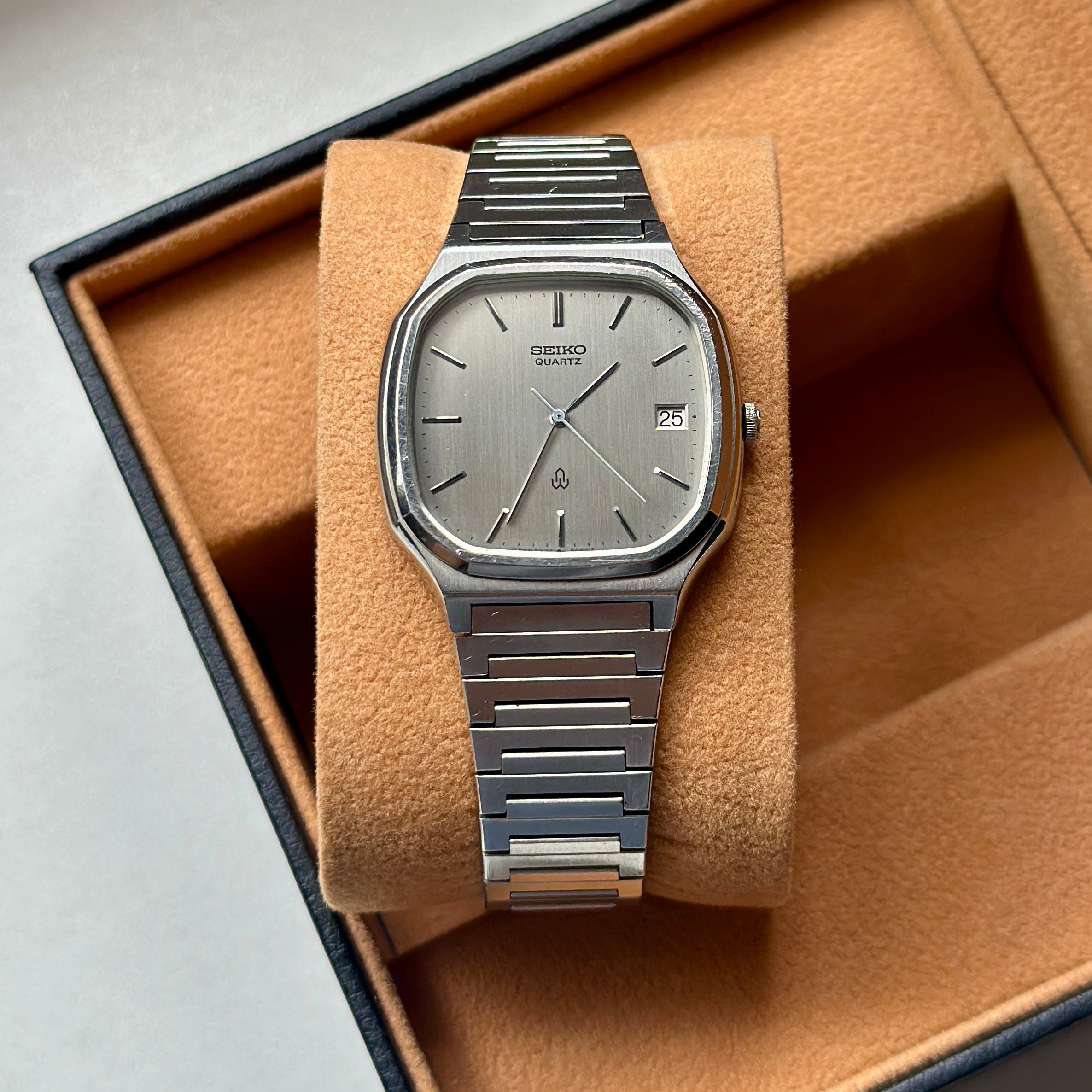 1980 Seiko Seagull Silver linen