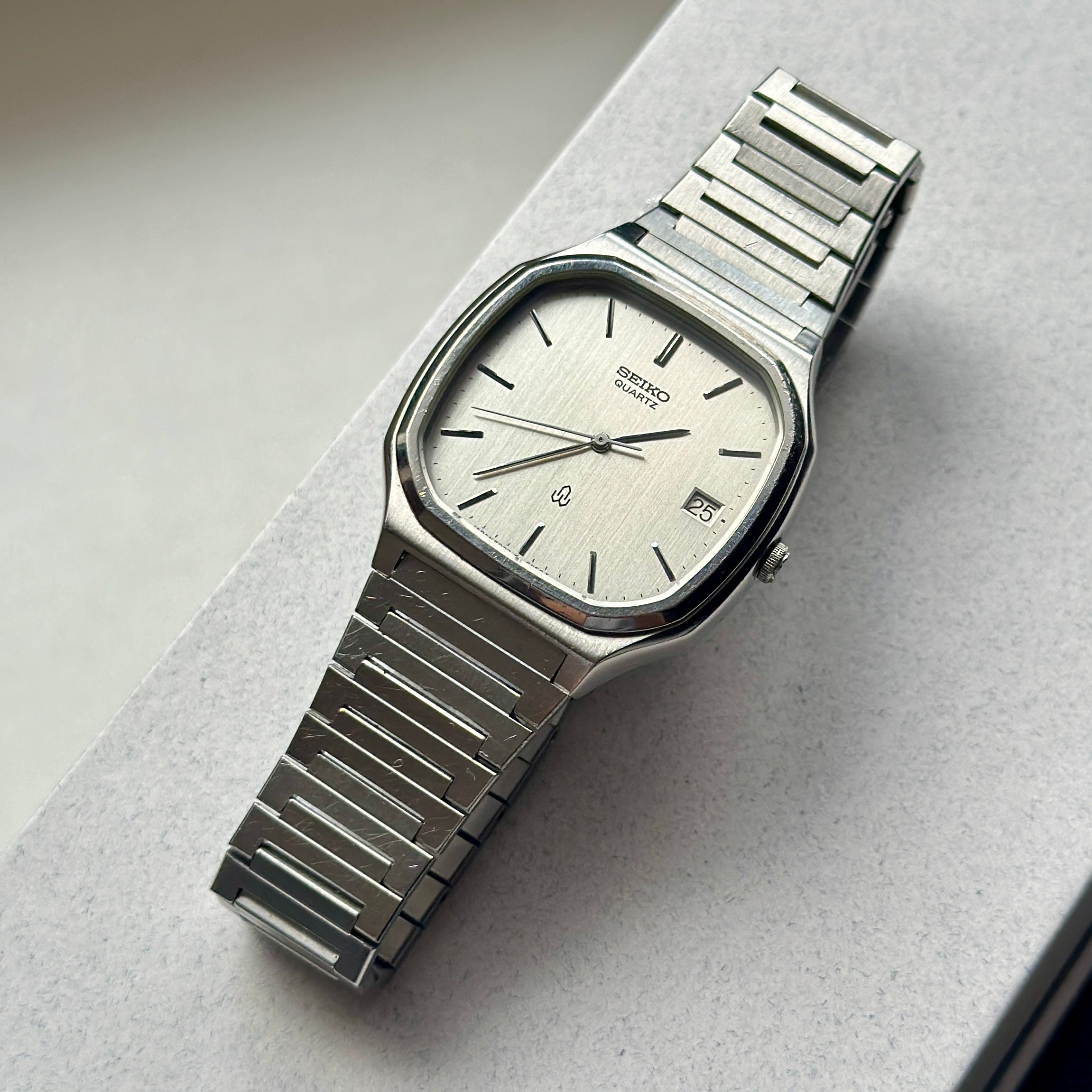 1980 Seiko Seagull Silver linen