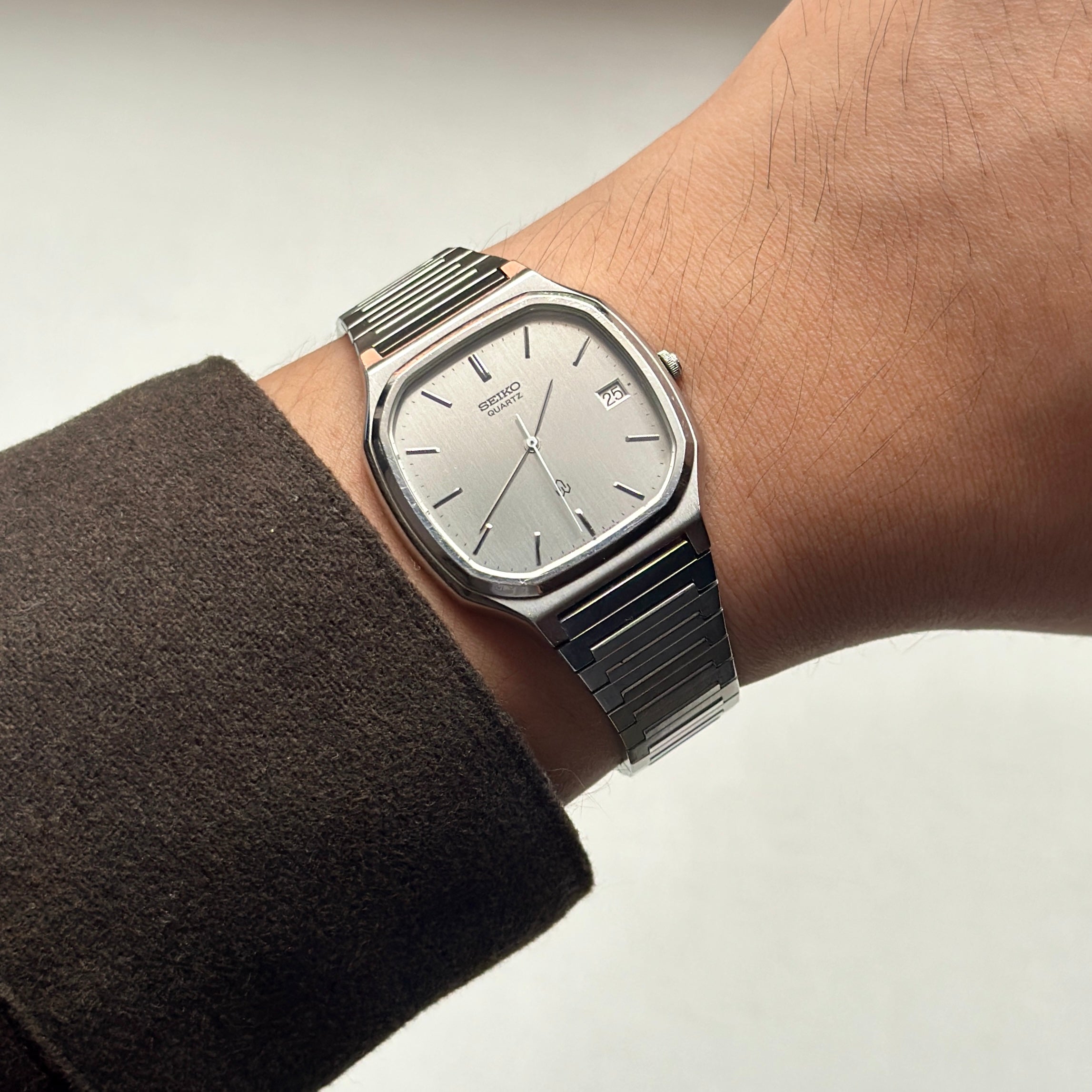 1980 Seiko Seagull Silver linen