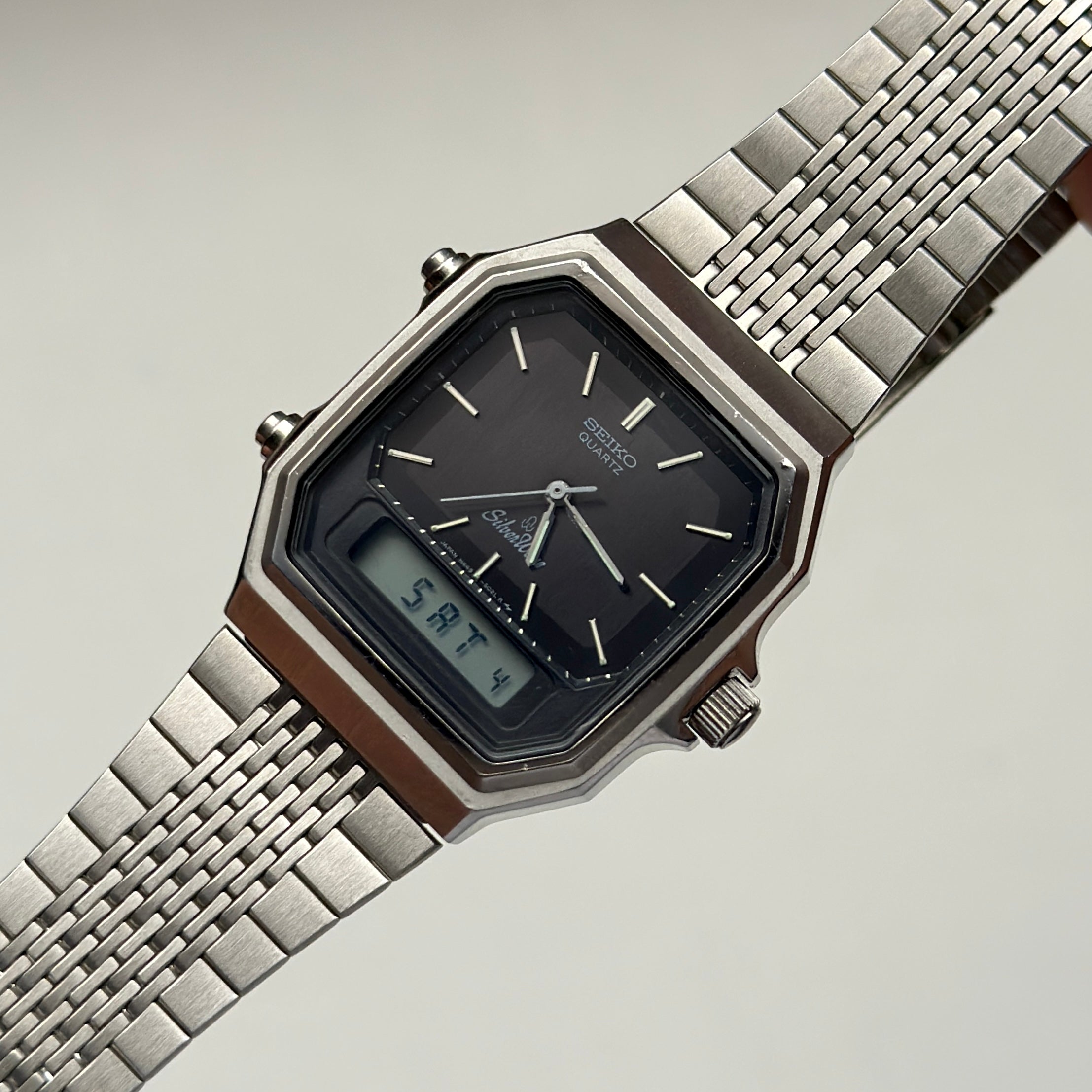 1982 Seiko Silverwave Ana-Digi H449-502A
