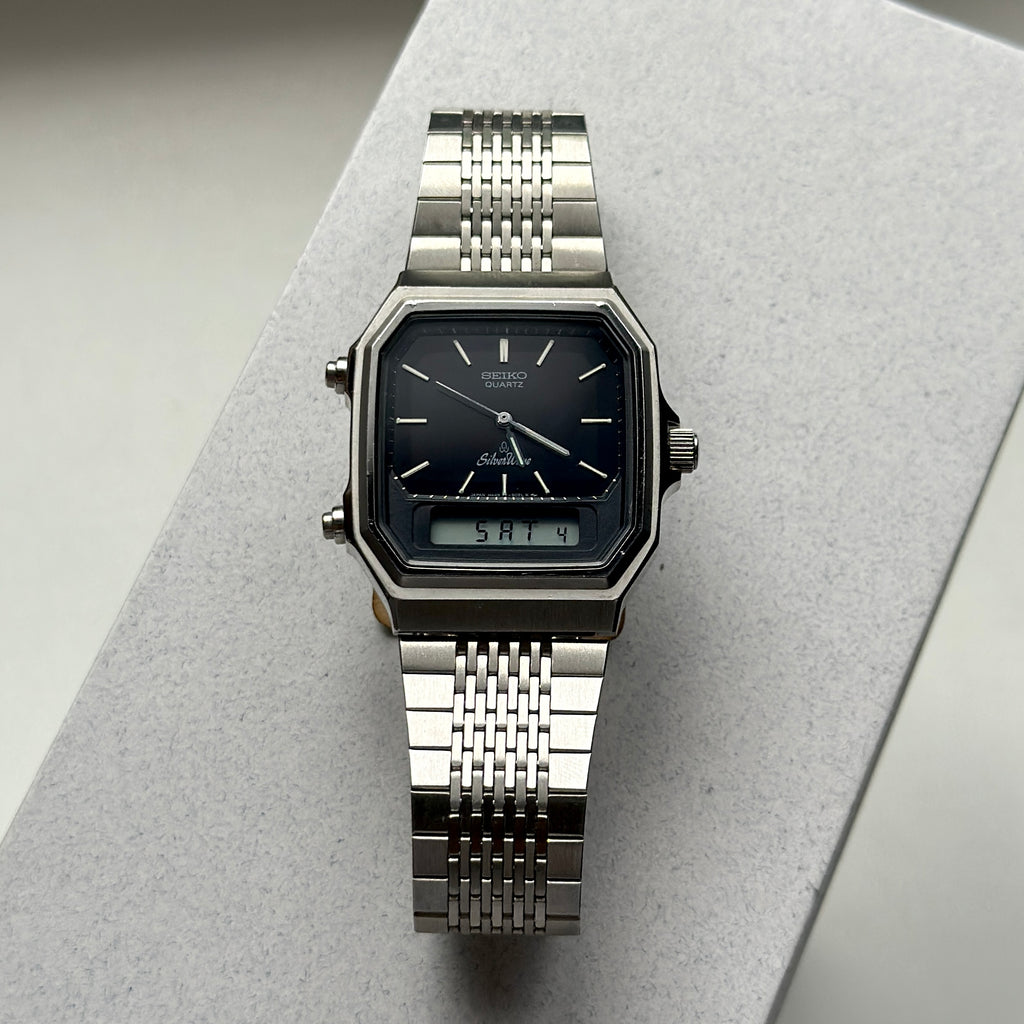 1982 Seiko Silverwave Ana-Digi H449-502A