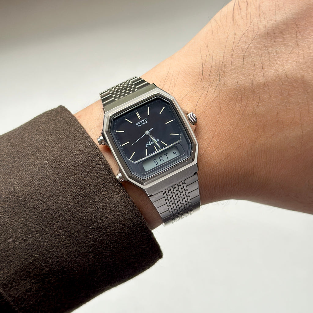 1982 Seiko Silverwave Ana-Digi H449-502A