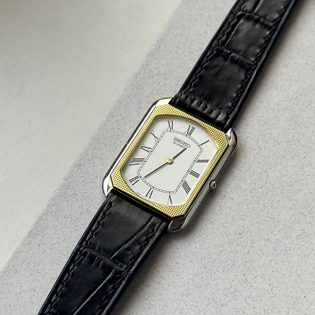 1982 Seiko Tank Gold Mosaic Bezel (Swiss ACM)