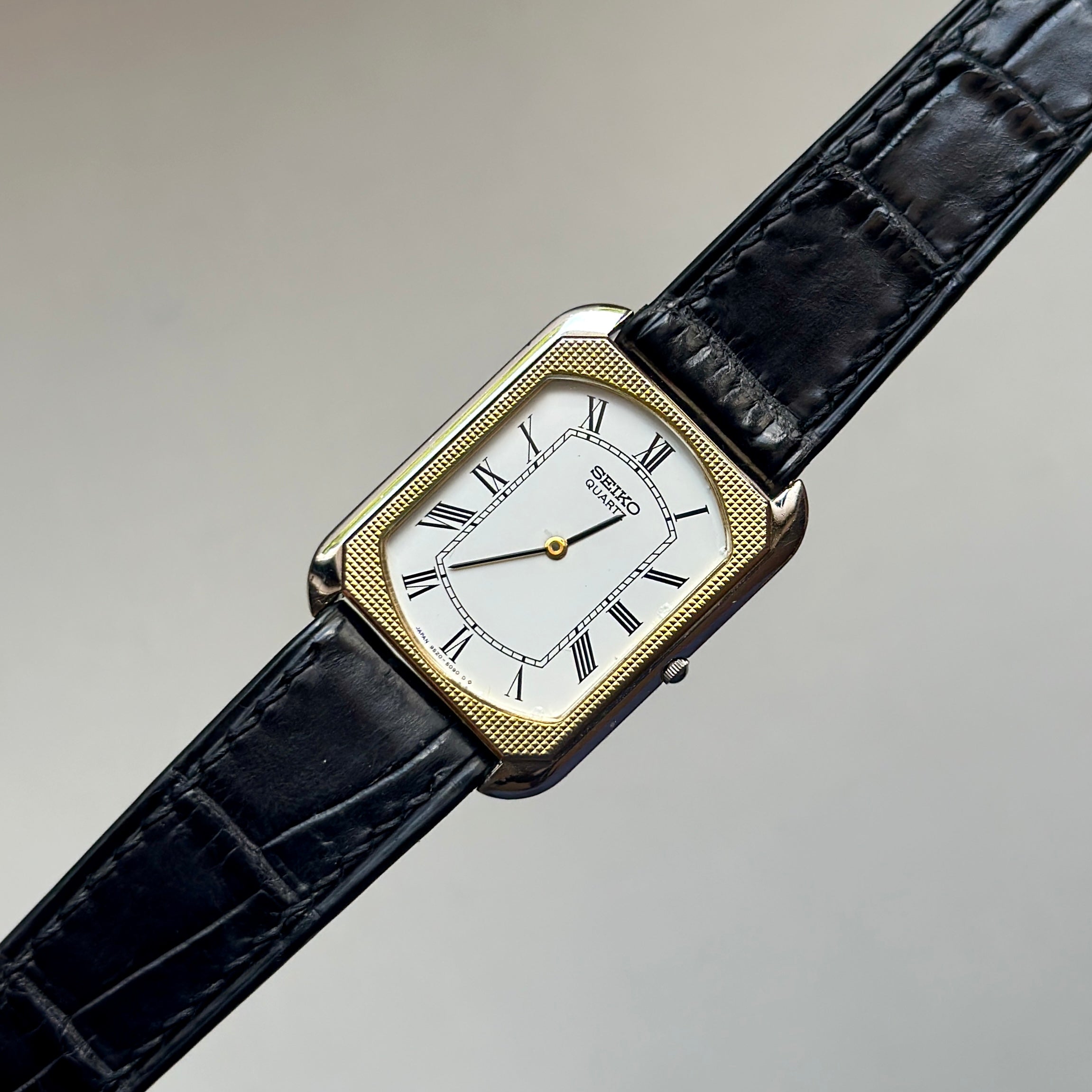 1982 Seiko Tank Gold Mosaic Bezel (Swiss ACM)
