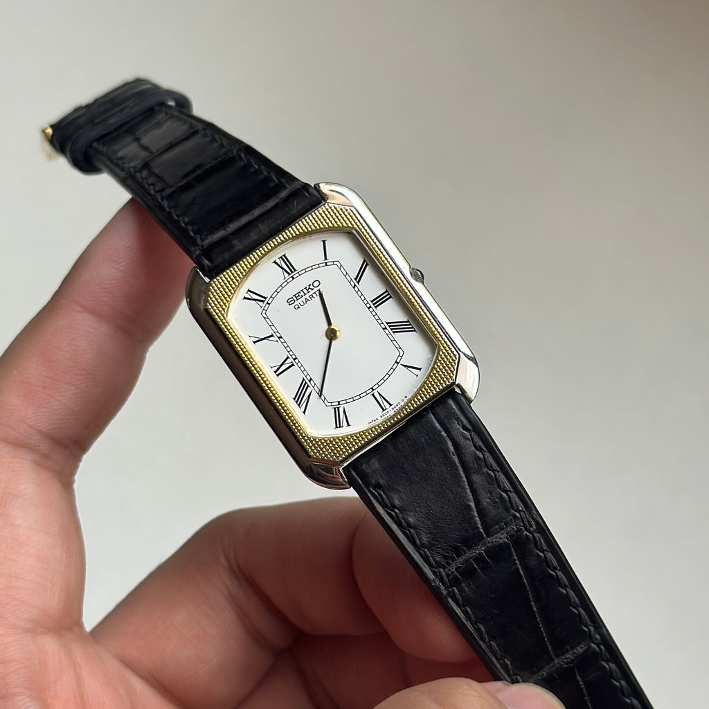 1982 Seiko Tank Gold Mosaic Bezel (Swiss ACM)