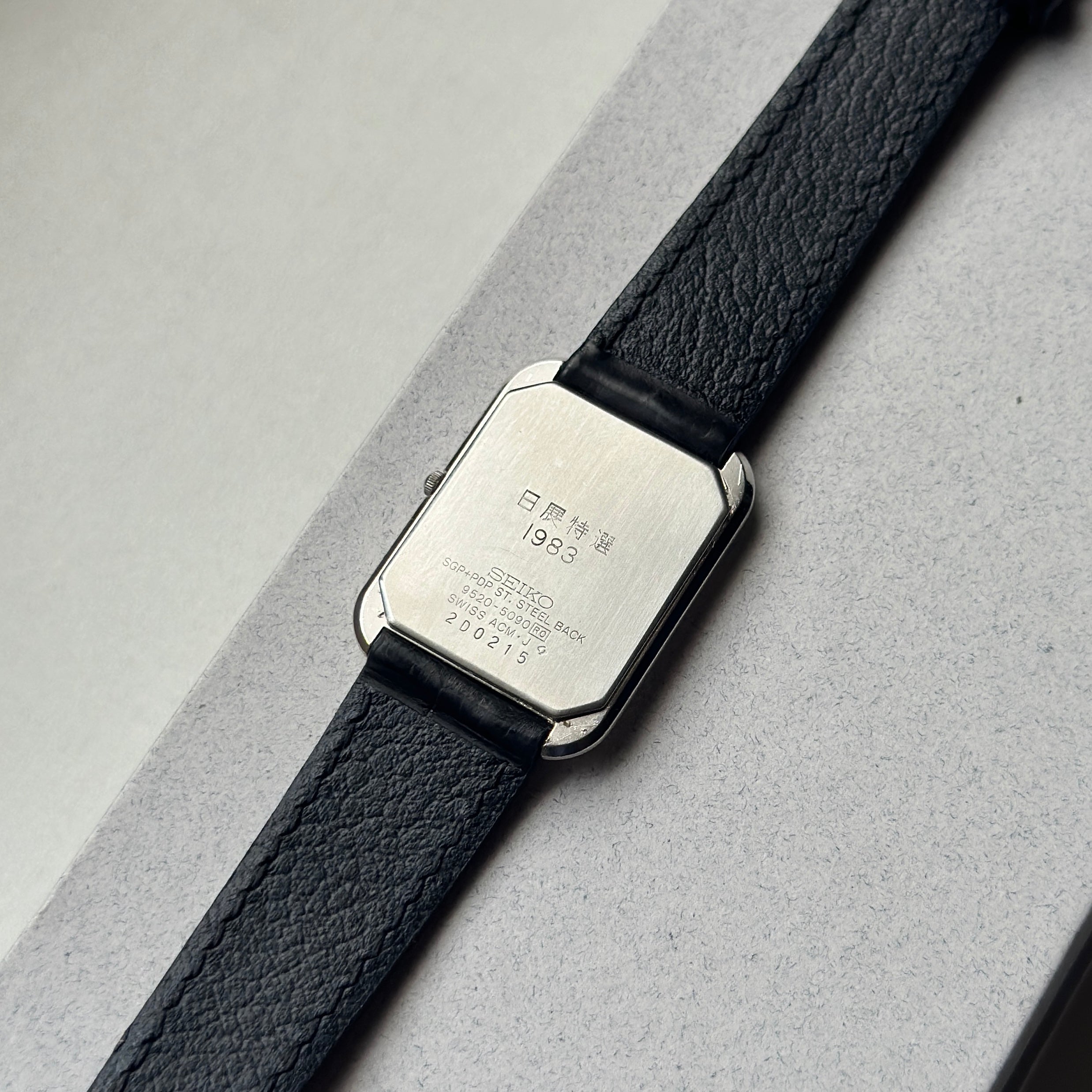 1982 Seiko Tank Gold Mosaic Bezel (Swiss ACM)