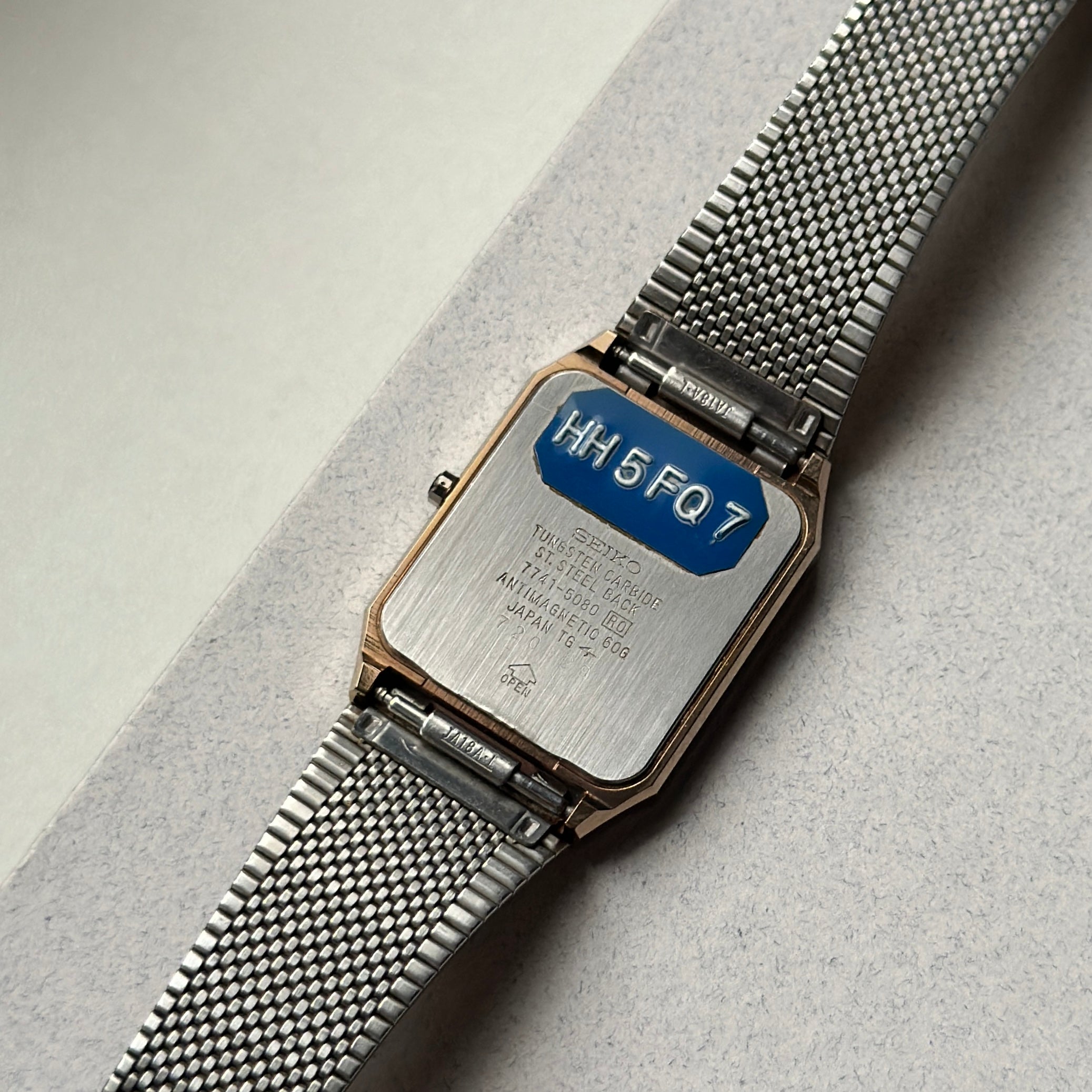 1987 Seiko Dolce Tungsten Carbide 7741-5080