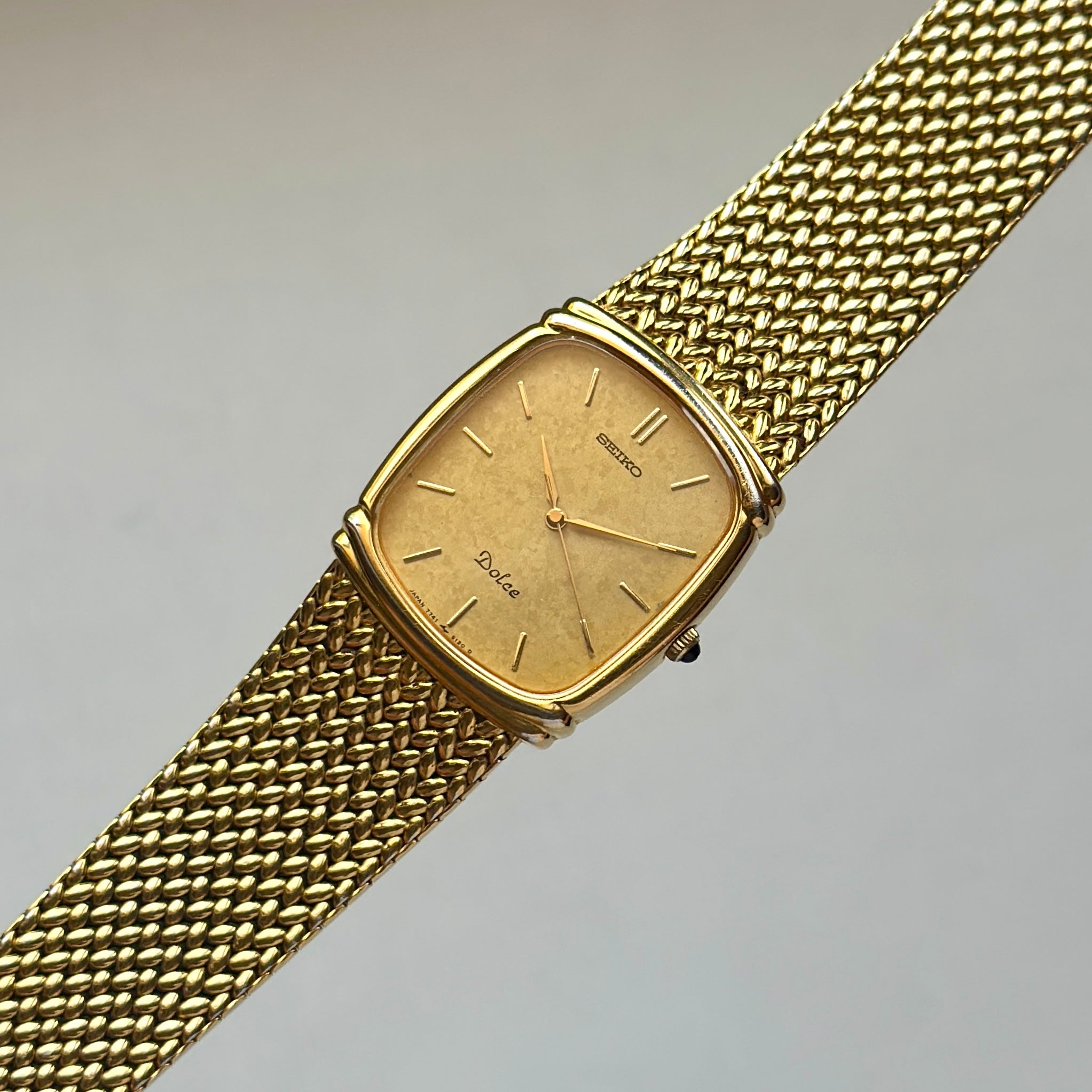 1990 Seiko Dolce 7741-5110 Gold