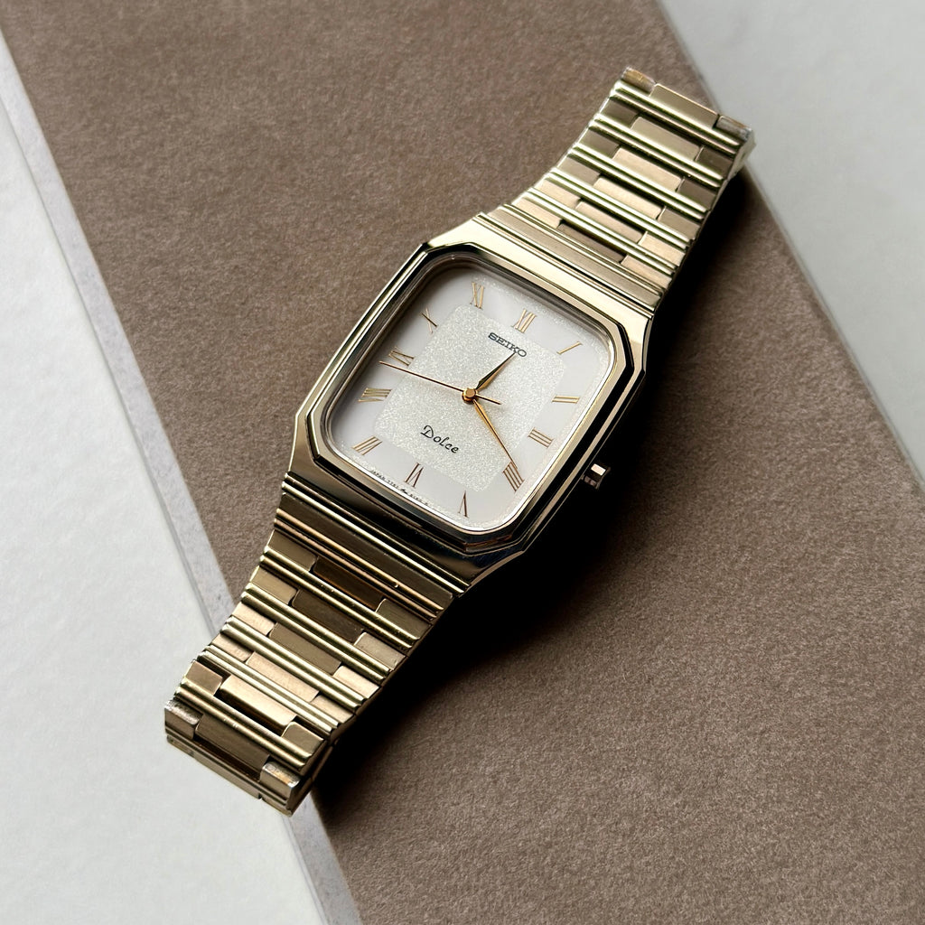 1987 Seiko Dolce "SilverWave" Tungsten Carbide 7741-5130