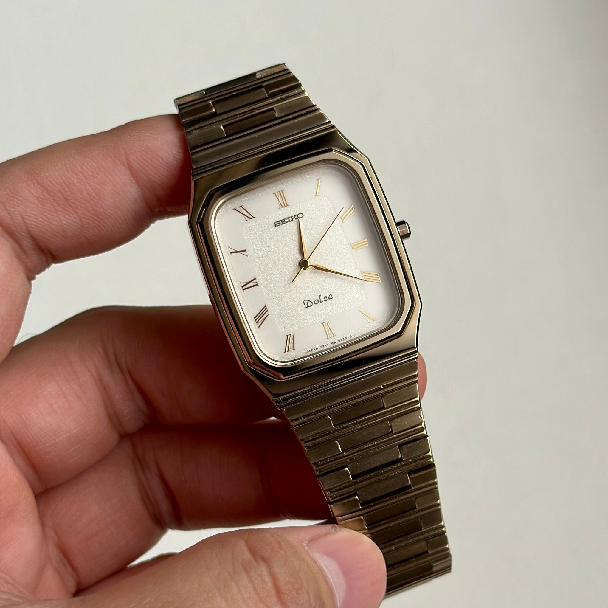 1987 Seiko Dolce "SilverWave" Tungsten Carbide 7741-5130