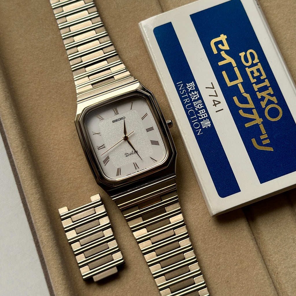 1987 Seiko Dolce "SilverWave" Tungsten Carbide 7741-5130
