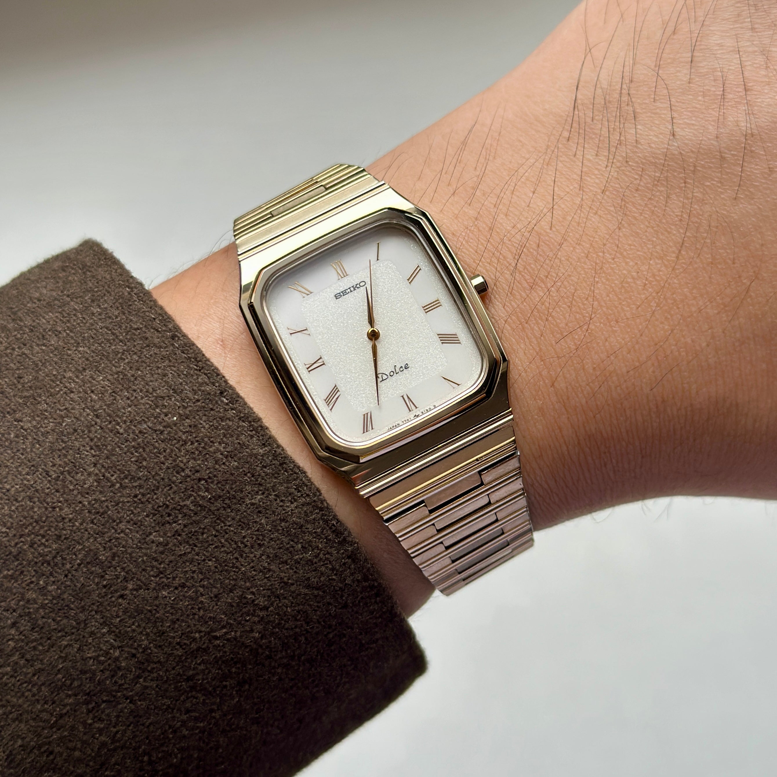 1987 Seiko Dolce "SilverWave" Tungsten Carbide 7741-5130