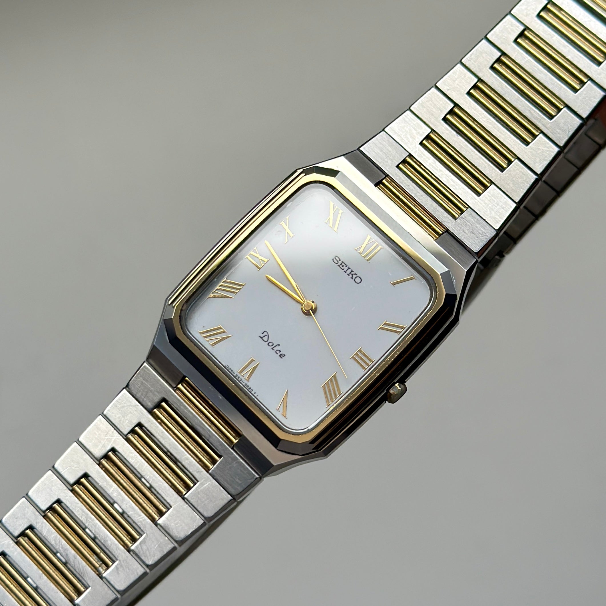 1987 Seiko Dolce Tungsten Carbide Two-tone 5E31-5B00
