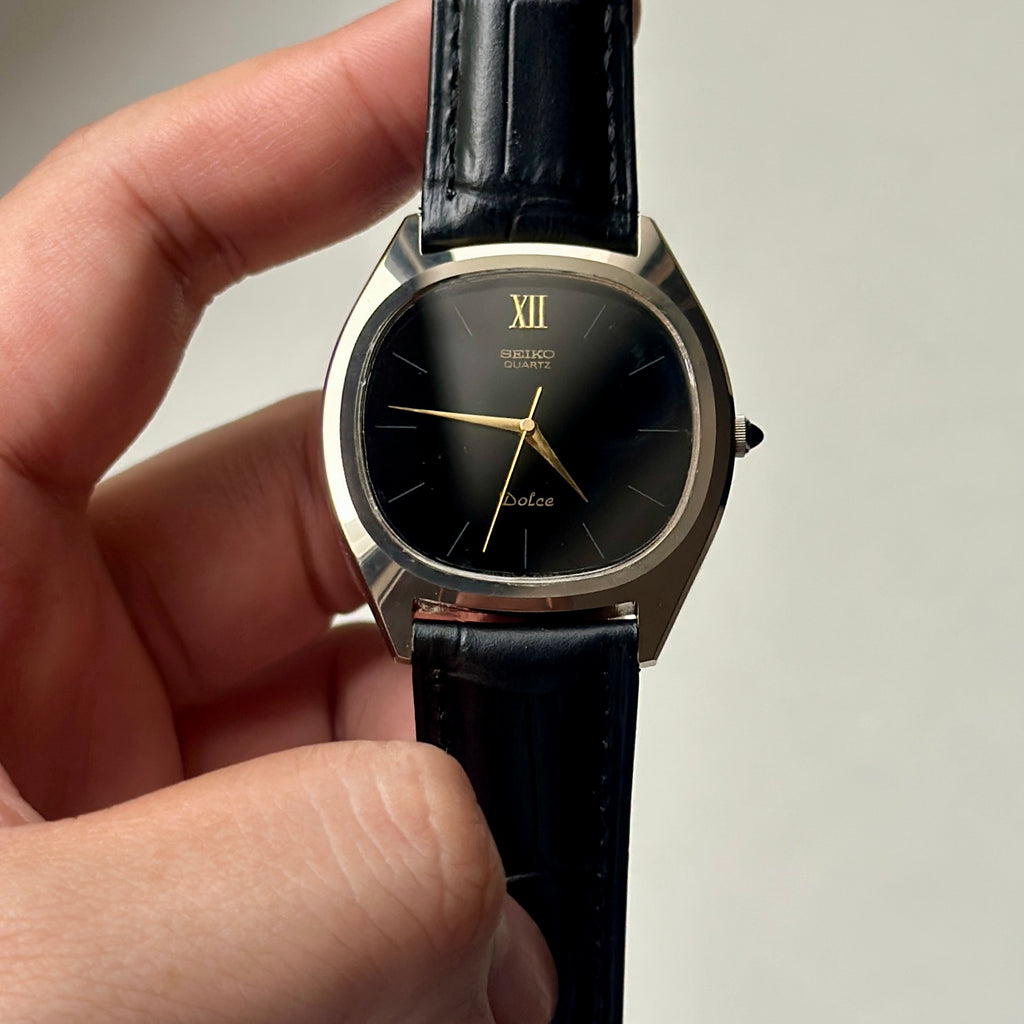 1981 Seiko Dolce NSAG Onyx Dial