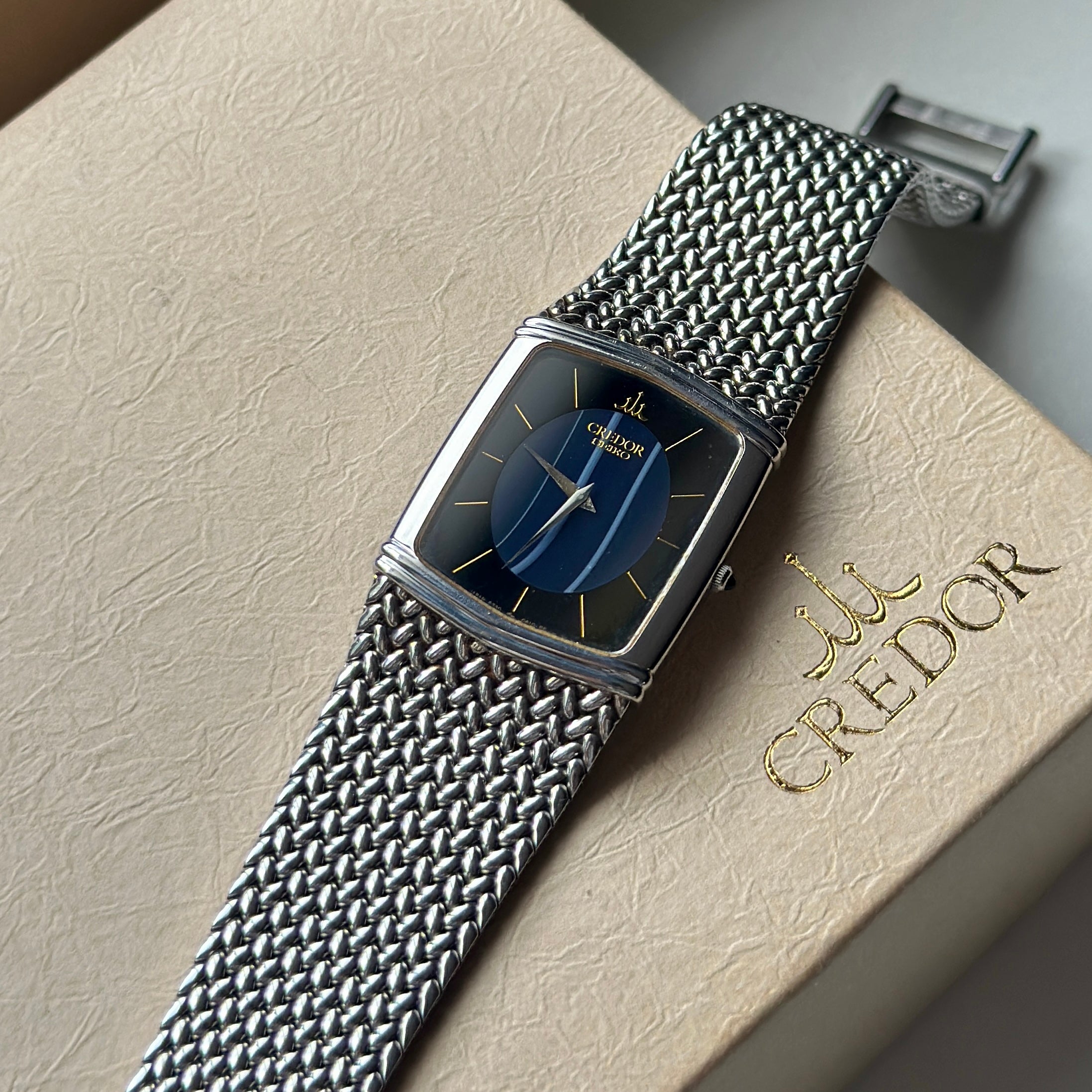 1994 Seiko Credor Blue Agate Dial 6730-5330