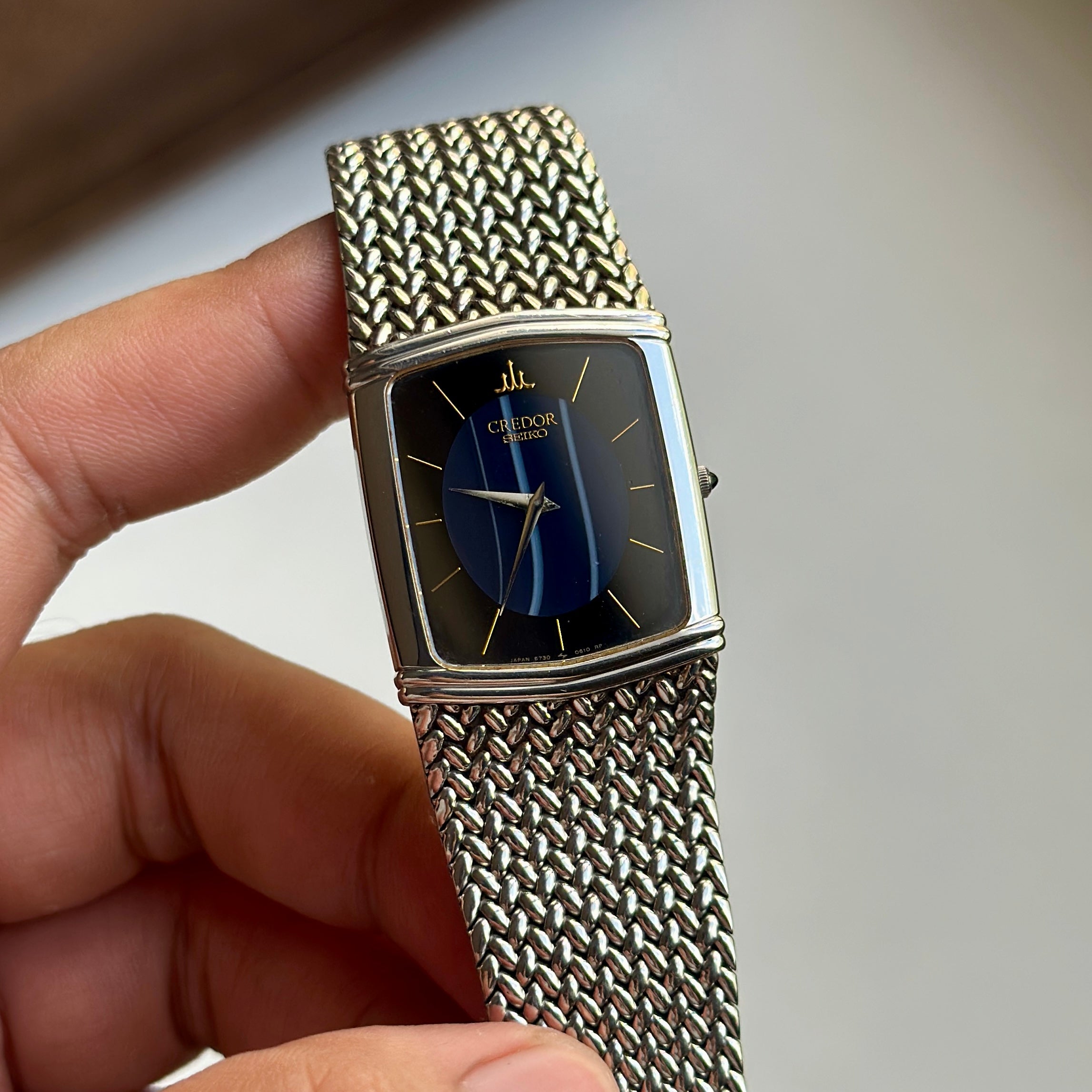 1994 Seiko Credor Blue Agate Dial 6730-5330